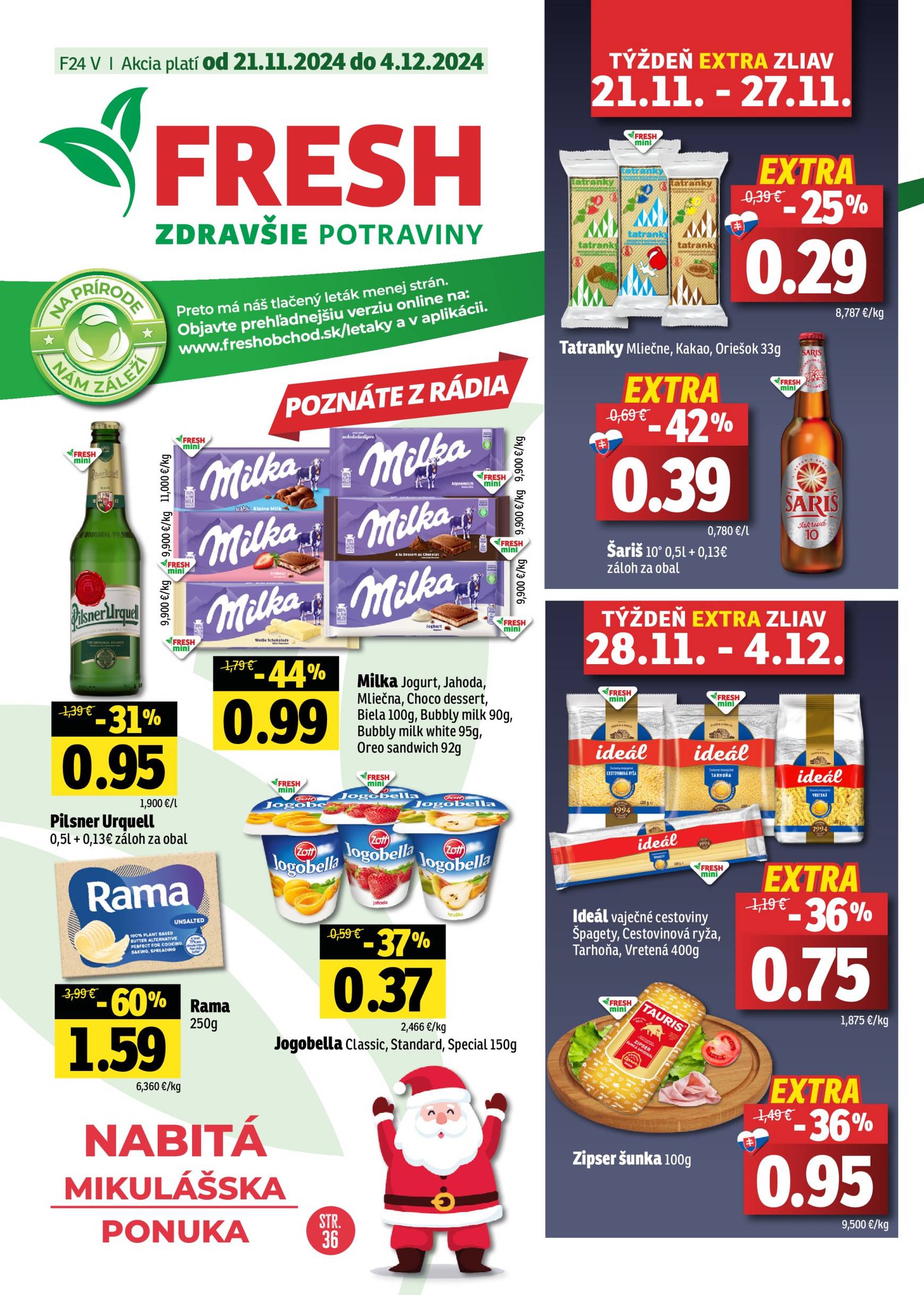 fresh - Fresh - Východné Slovensko leták platný od 21.11. - 04.12.