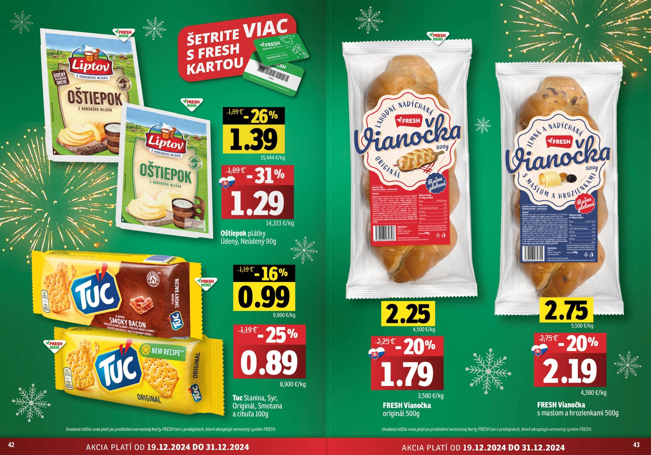 fresh - Fresh - Východné Slovensko leták platný od 19.12. - 31.12. - page: 22