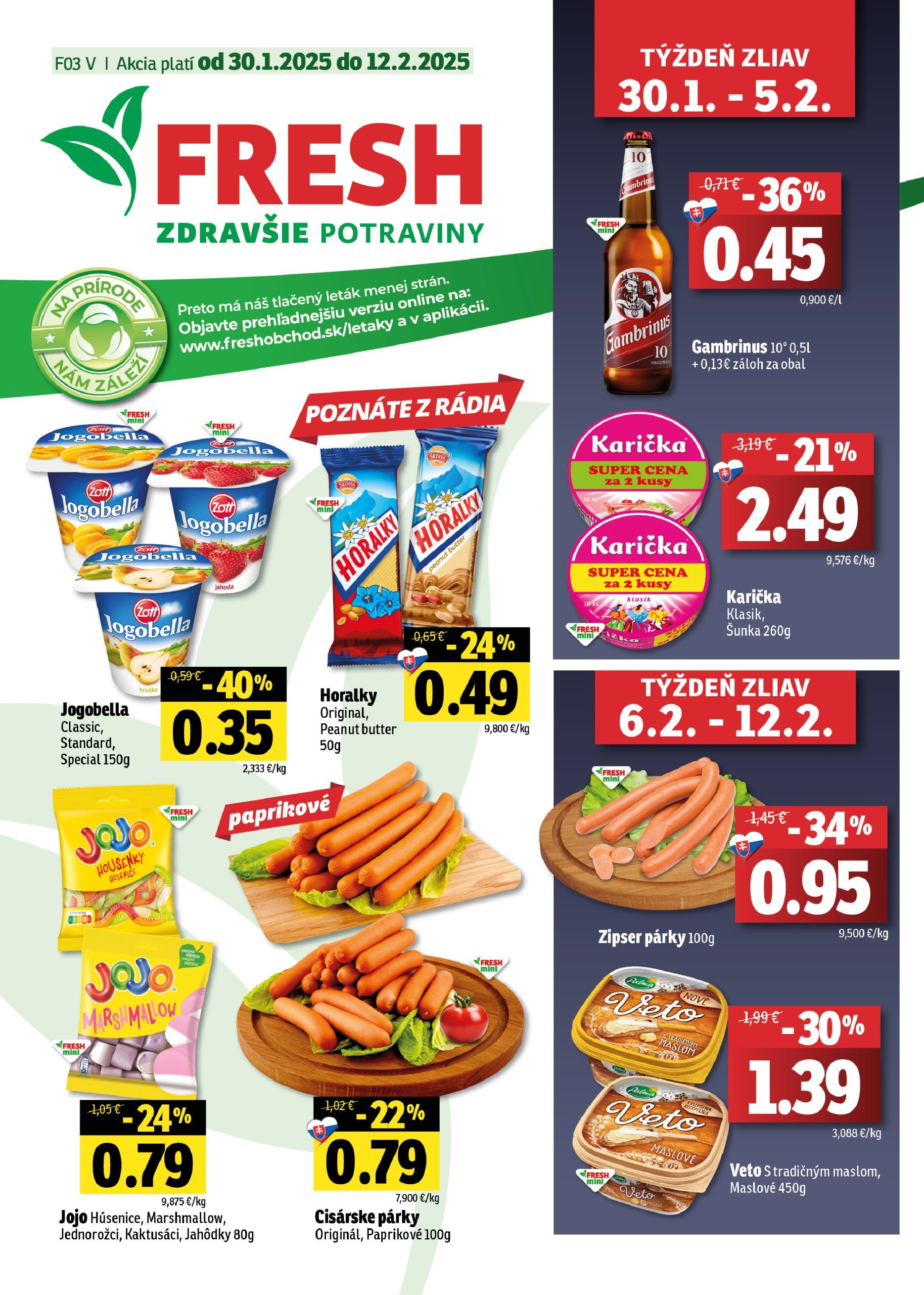 fresh - Fresh - Východné Slovensko leták platný od 30.01. - 12.02.