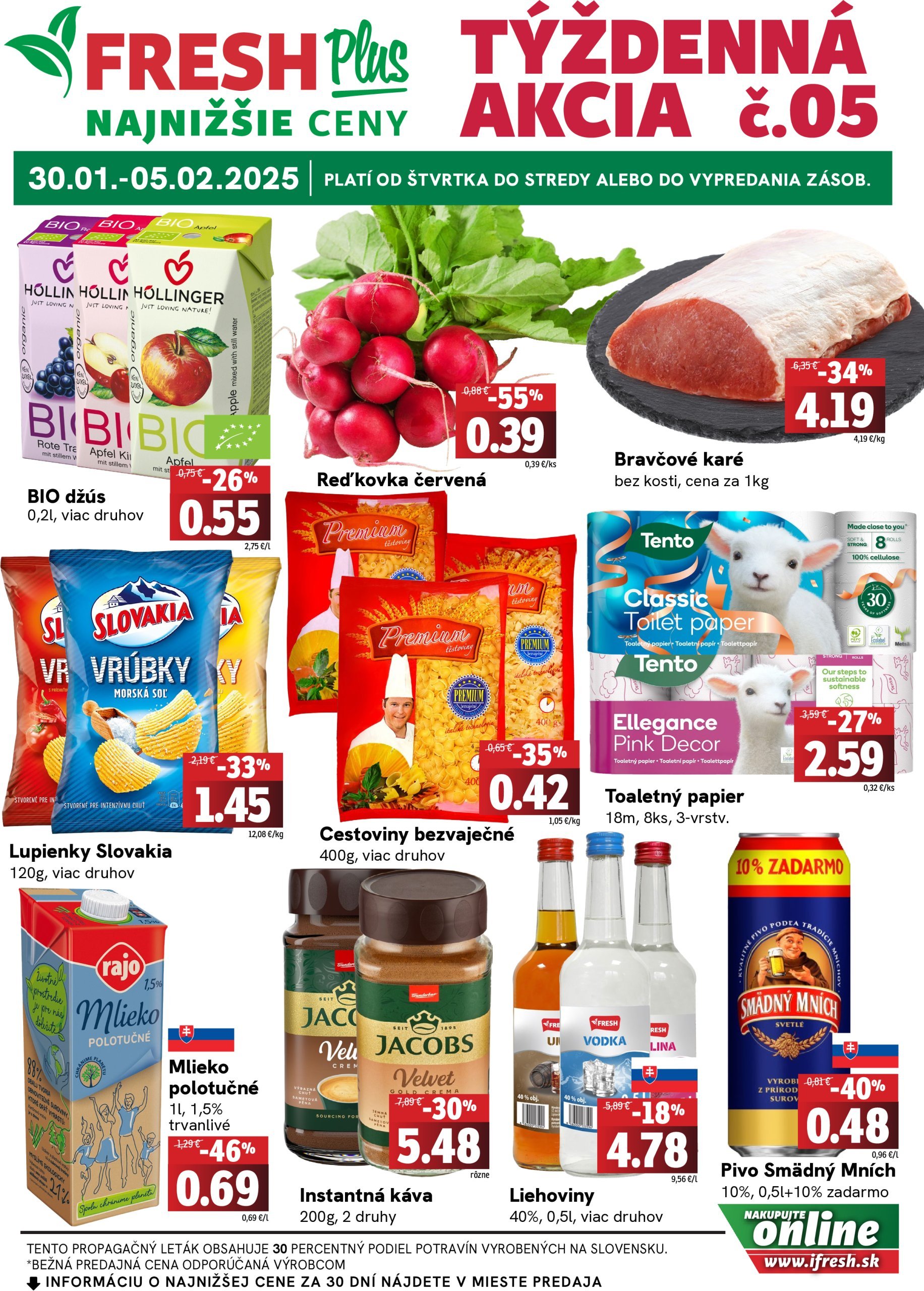 fresh - Fresh Plus leták platný od 30.01. - 05.02.