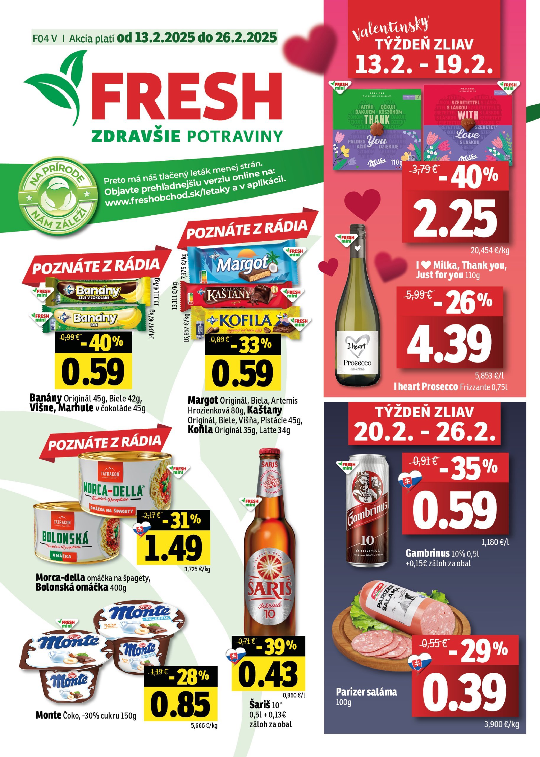 fresh - Fresh - Východné Slovensko leták platný od 13.02. - 26.02.