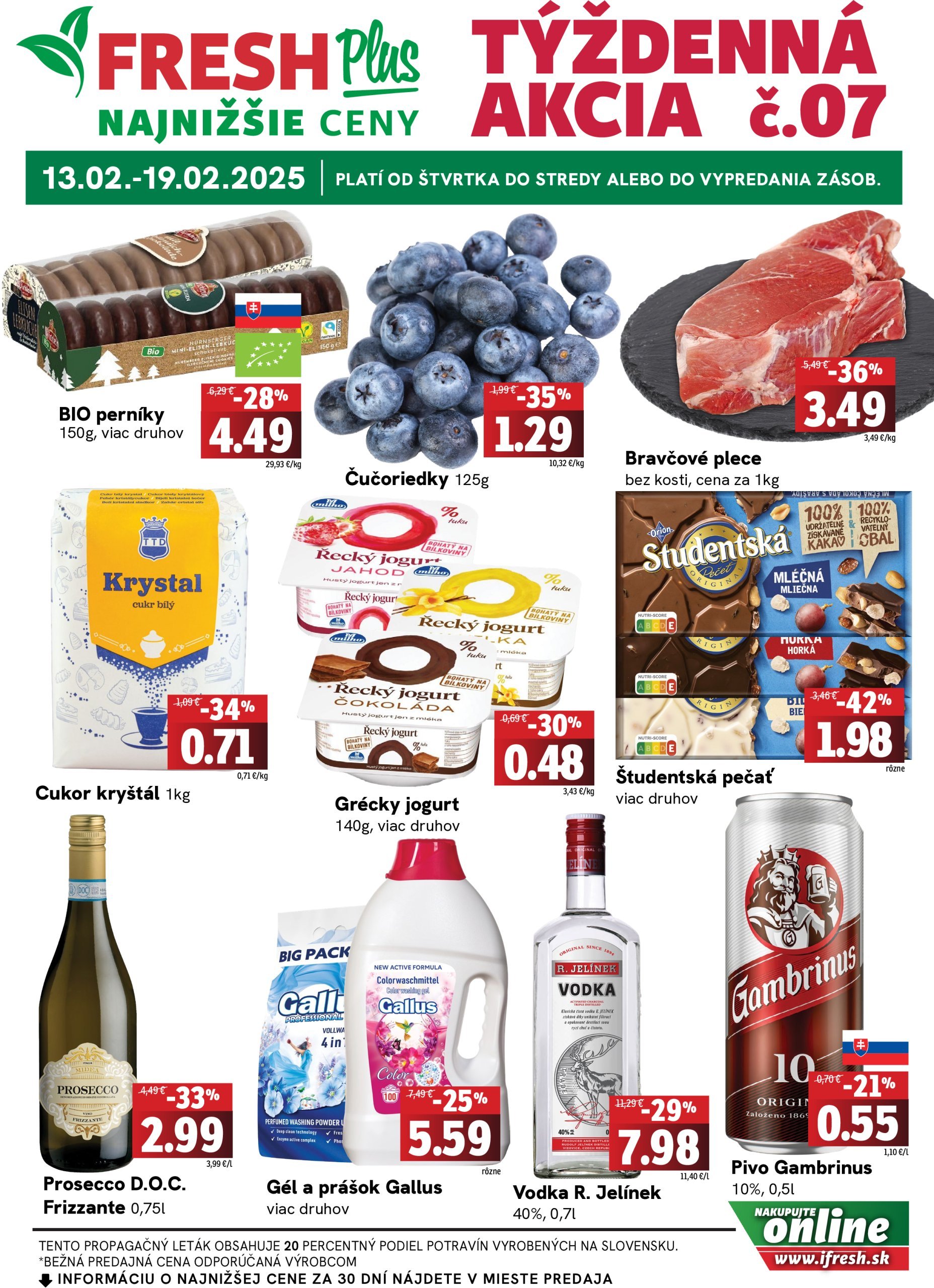 fresh - Fresh Plus leták platný od 13.02. - 19.02.