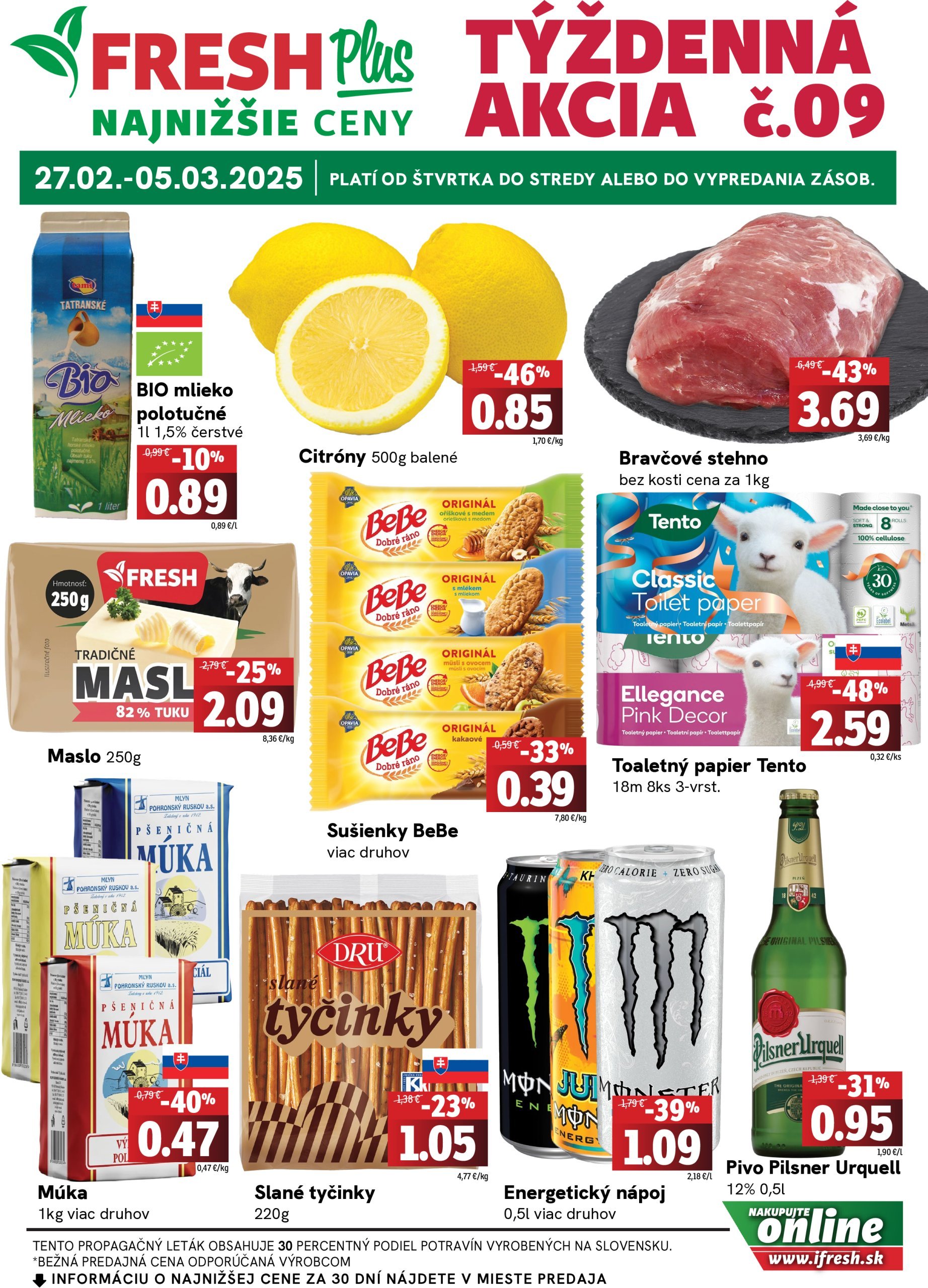 fresh - Fresh Plus leták platný od 27.02. - 05.03.