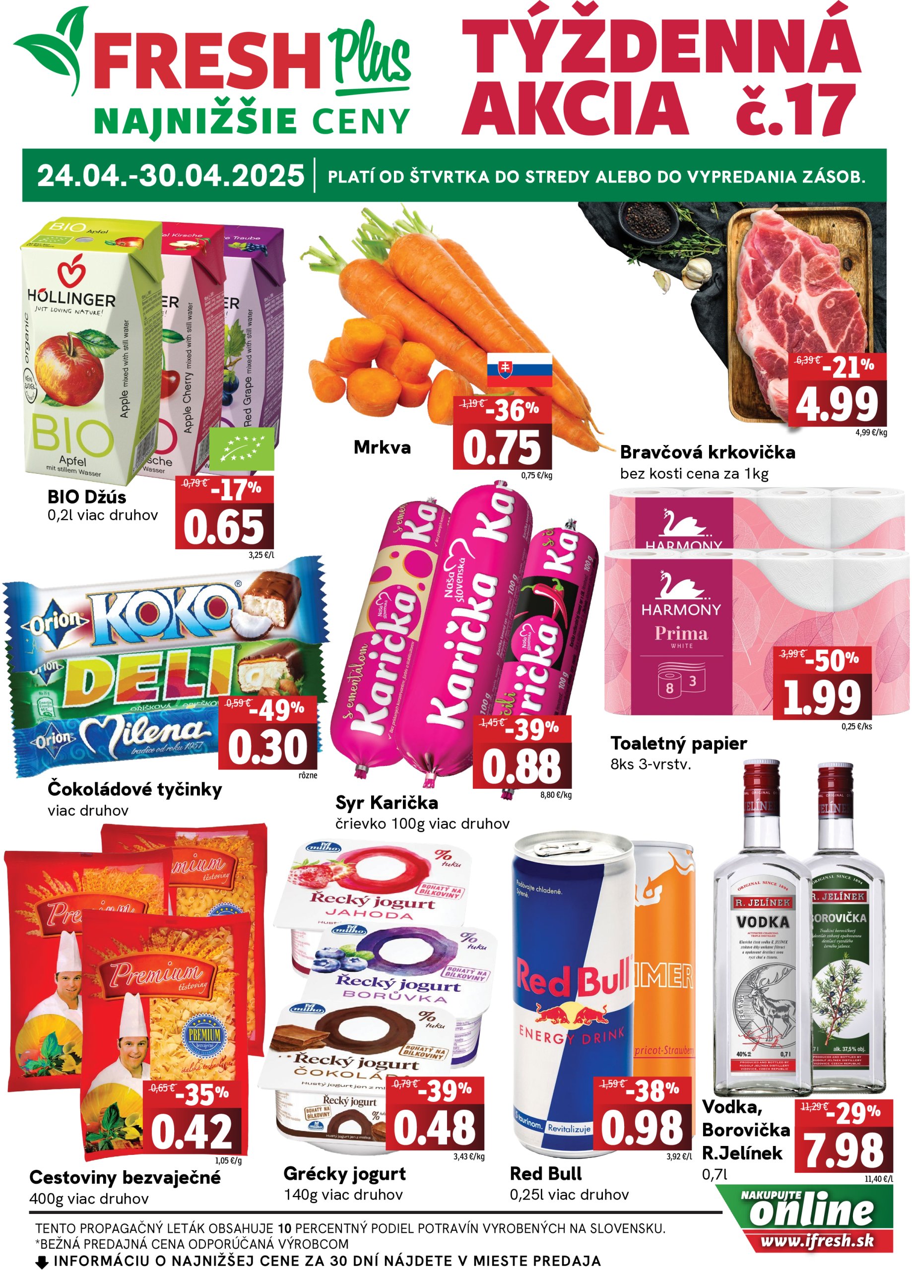 fresh - Fresh Plus leták platný od 24.04. - 30.04.