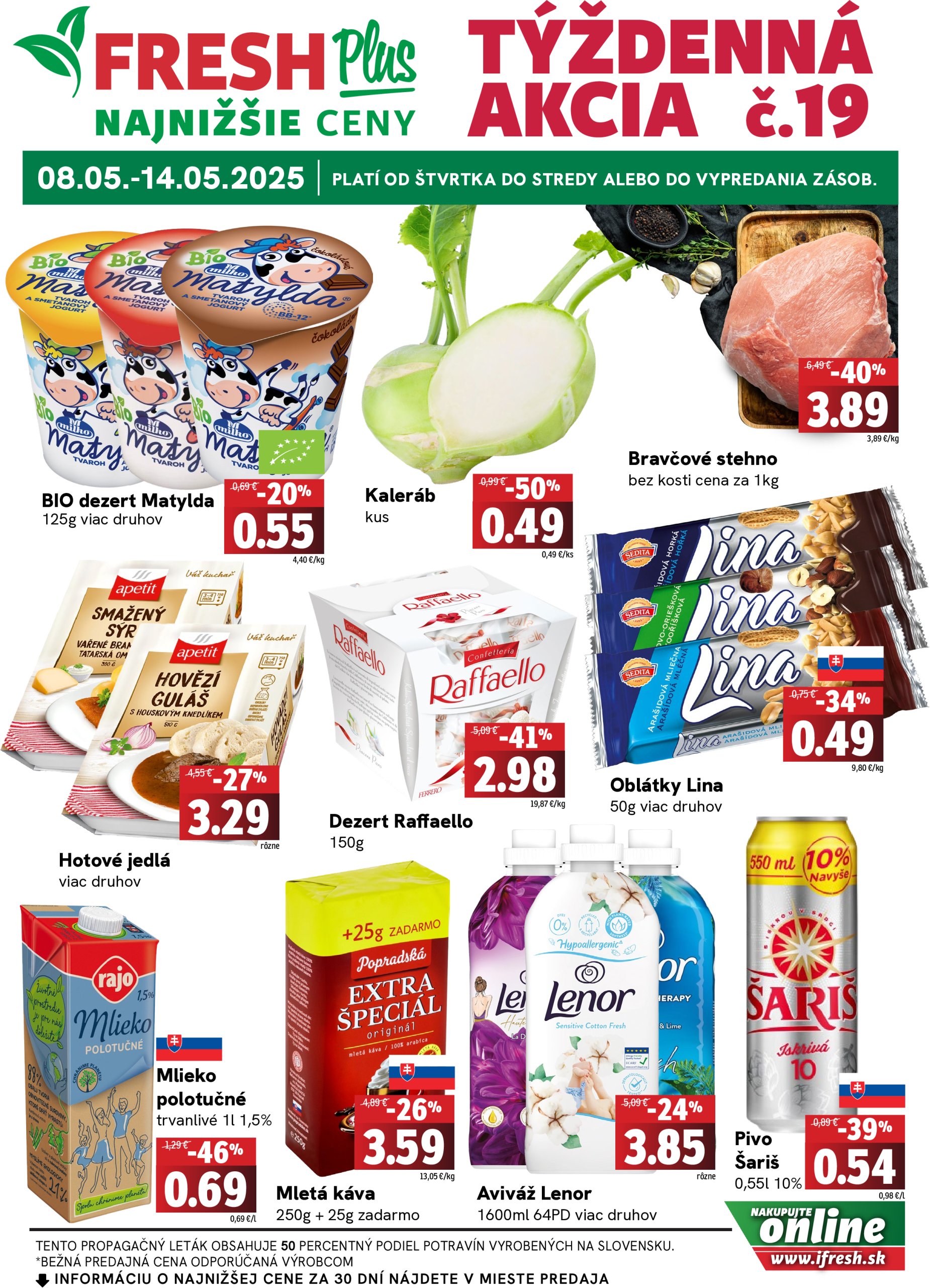 fresh - Fresh Plus leták platný od 08.05. - 14.05.