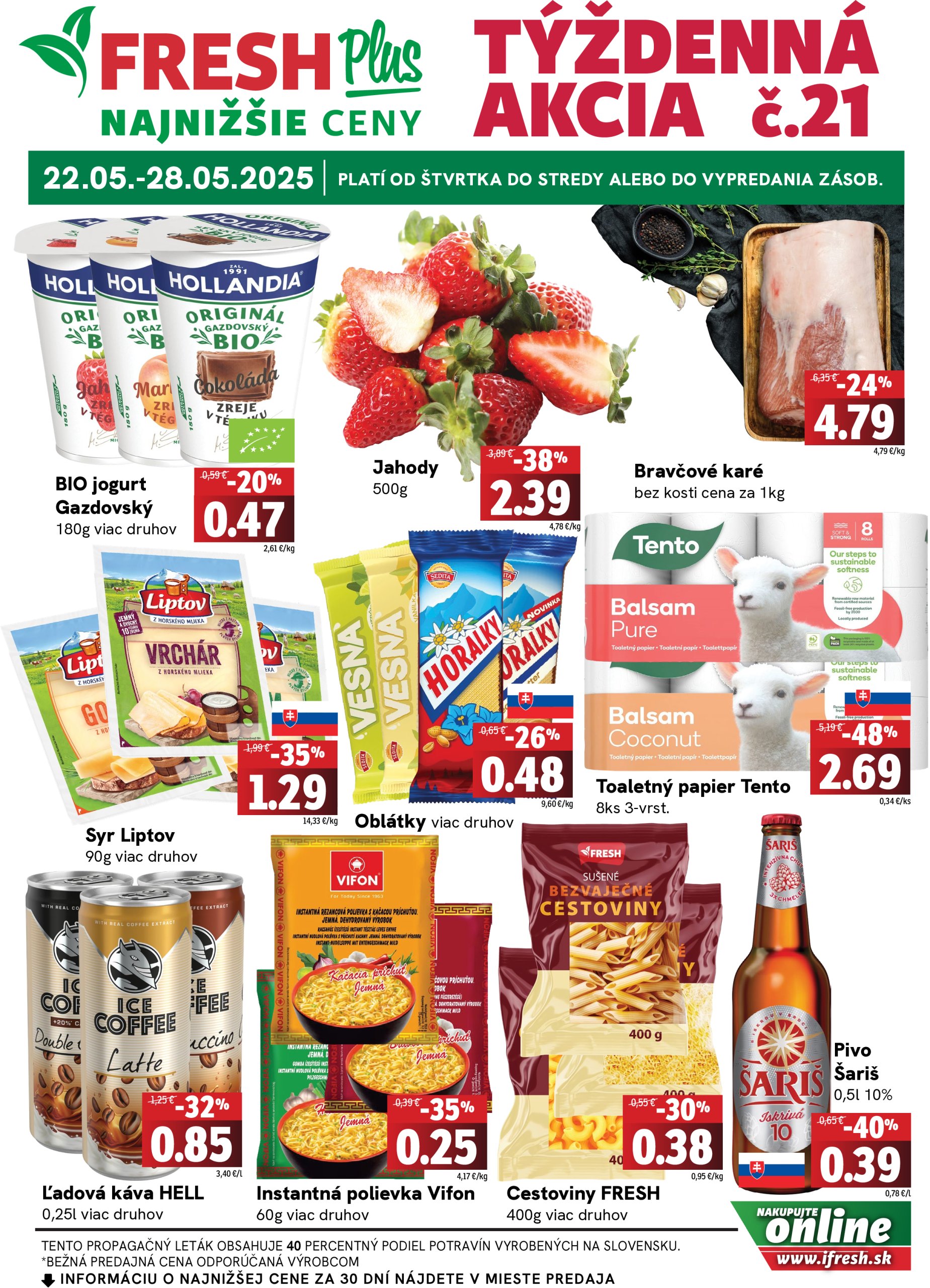 fresh - Fresh Plus leták platný od 22.05. - 28.05. - page: 1