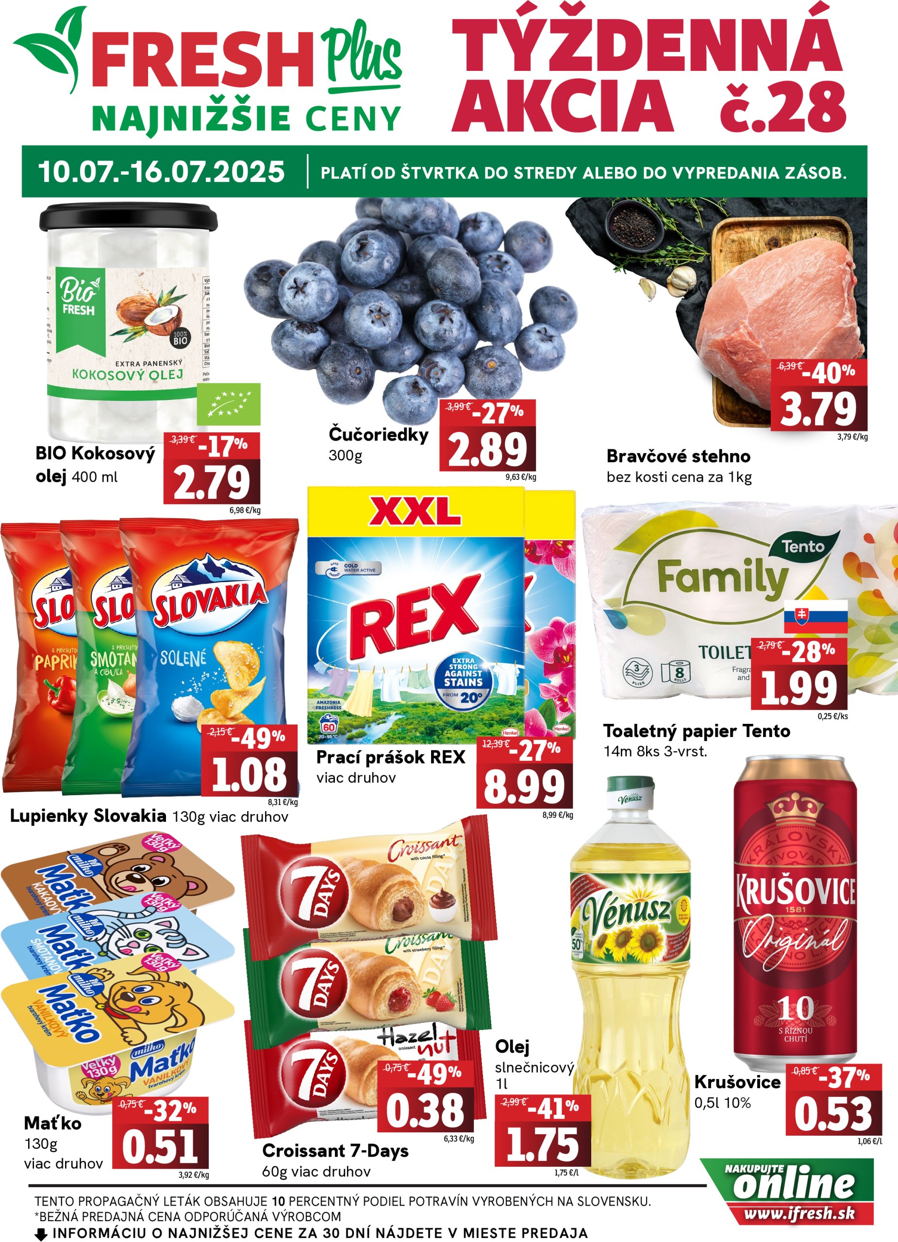 fresh - Leták Fresh Plus platný od 10.07. do 16.07.