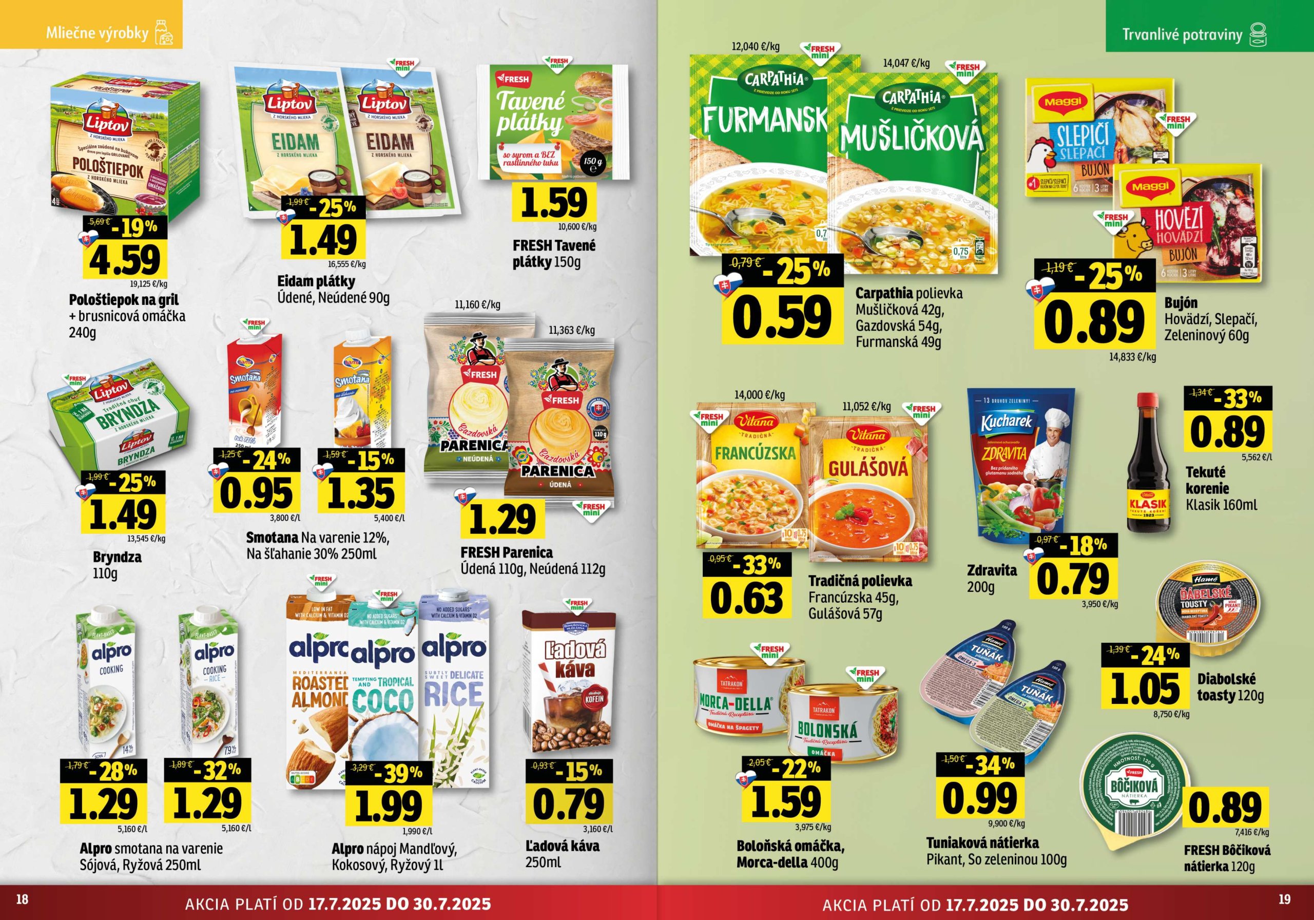 fresh - Leták Fresh - Stredné a západné Slovensko platný od 17.07. do 30.07. - page: 10