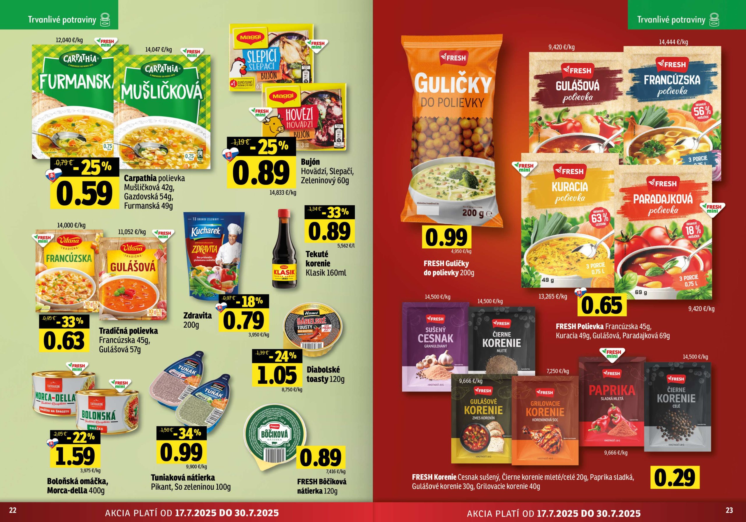 fresh - Leták Fresh - Východné Slovensko platný od 17.07. do 30.07. - page: 12