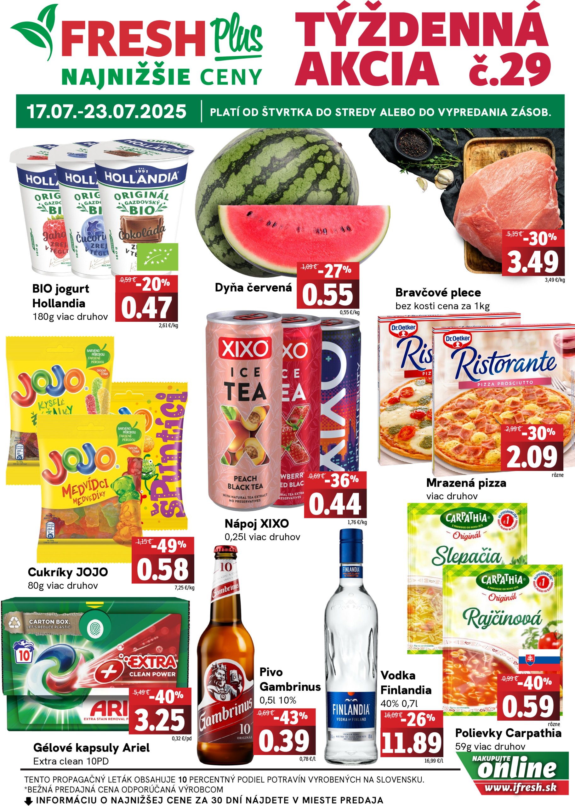 fresh - Leták Fresh Plus platný od 17.07. do 23.07.