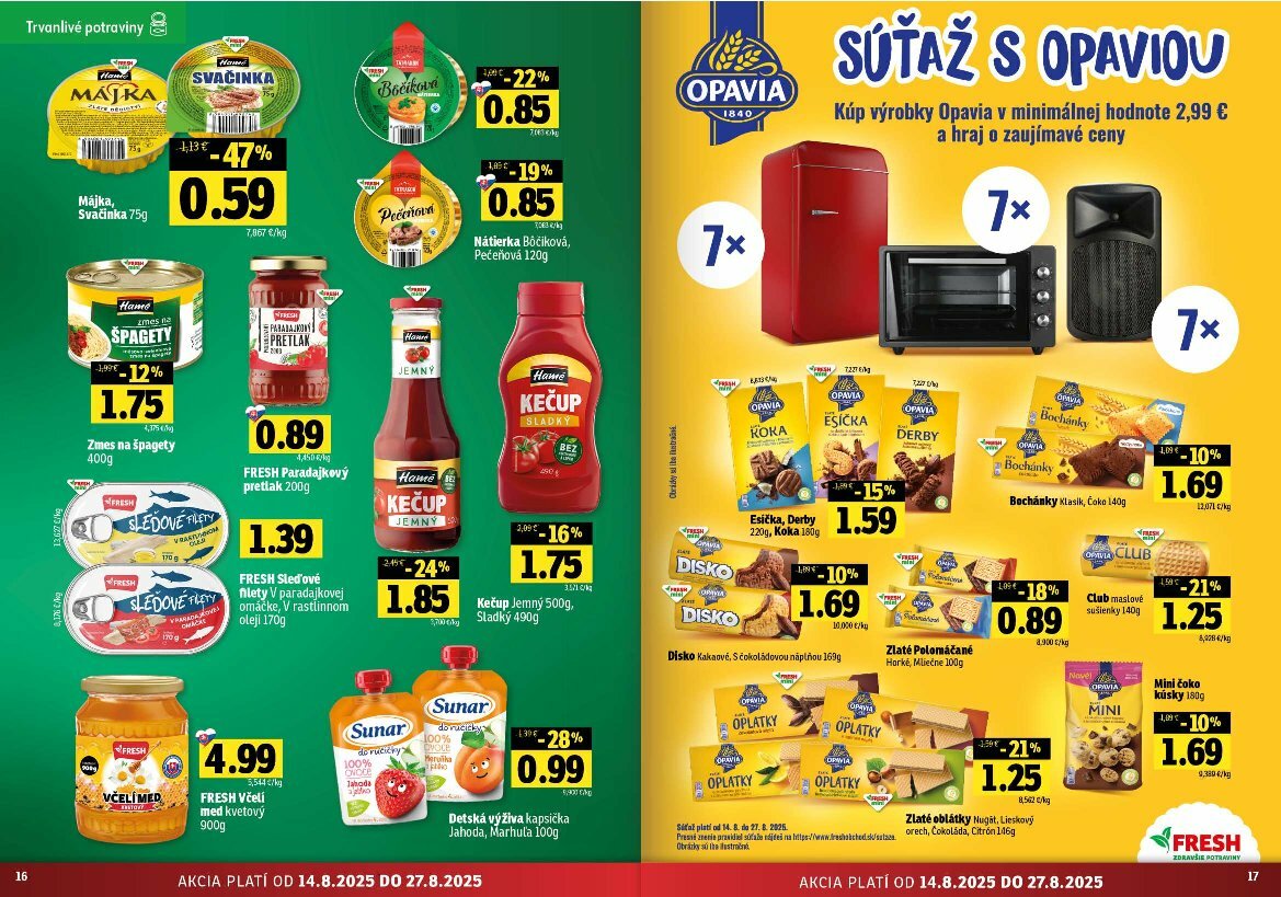fresh - Leták Fresh - Stredné a západné Slovensko platný od 14.08. do 27.08. - page: 9