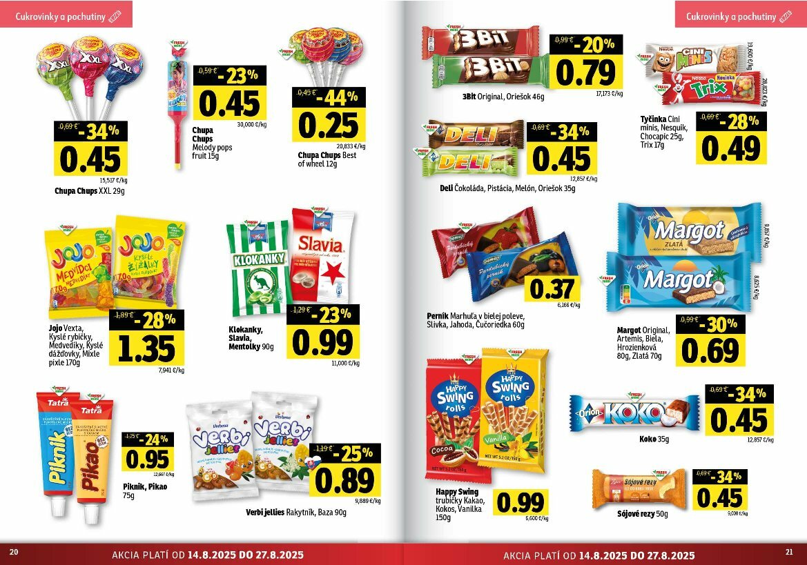 fresh - Leták Fresh - Stredné a západné Slovensko platný od 14.08. do 27.08. - page: 11