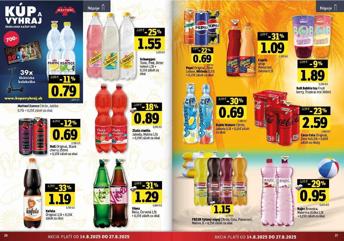 fresh - Leták Fresh - Stredné a západné Slovensko platný od 14.08. do 27.08. - page: 14