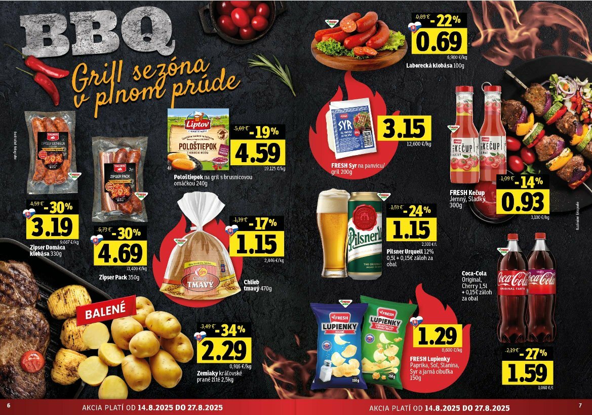 fresh - Leták Fresh - Východné Slovensko platný od 14.08. do 27.08. - page: 4