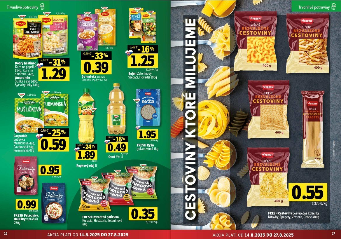 fresh - Leták Fresh - Východné Slovensko platný od 14.08. do 27.08. - page: 9