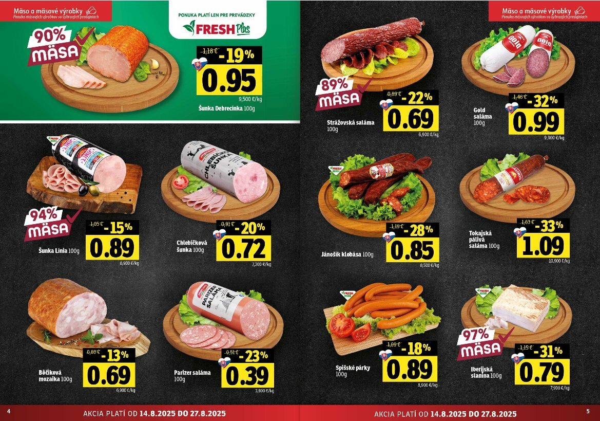 fresh - Leták Fresh - Východné Slovensko platný od 14.08. do 27.08. - page: 3