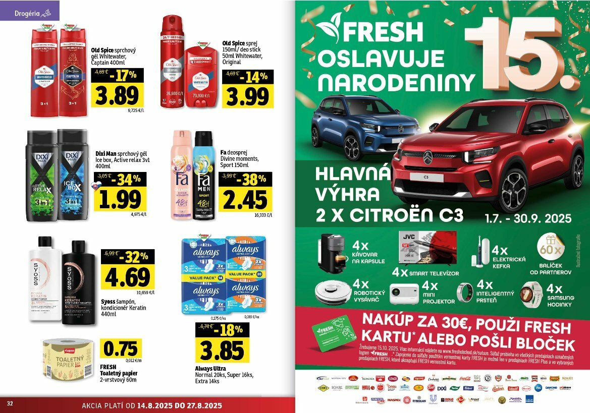 fresh - Leták Fresh - Východné Slovensko platný od 14.08. do 27.08. - page: 17