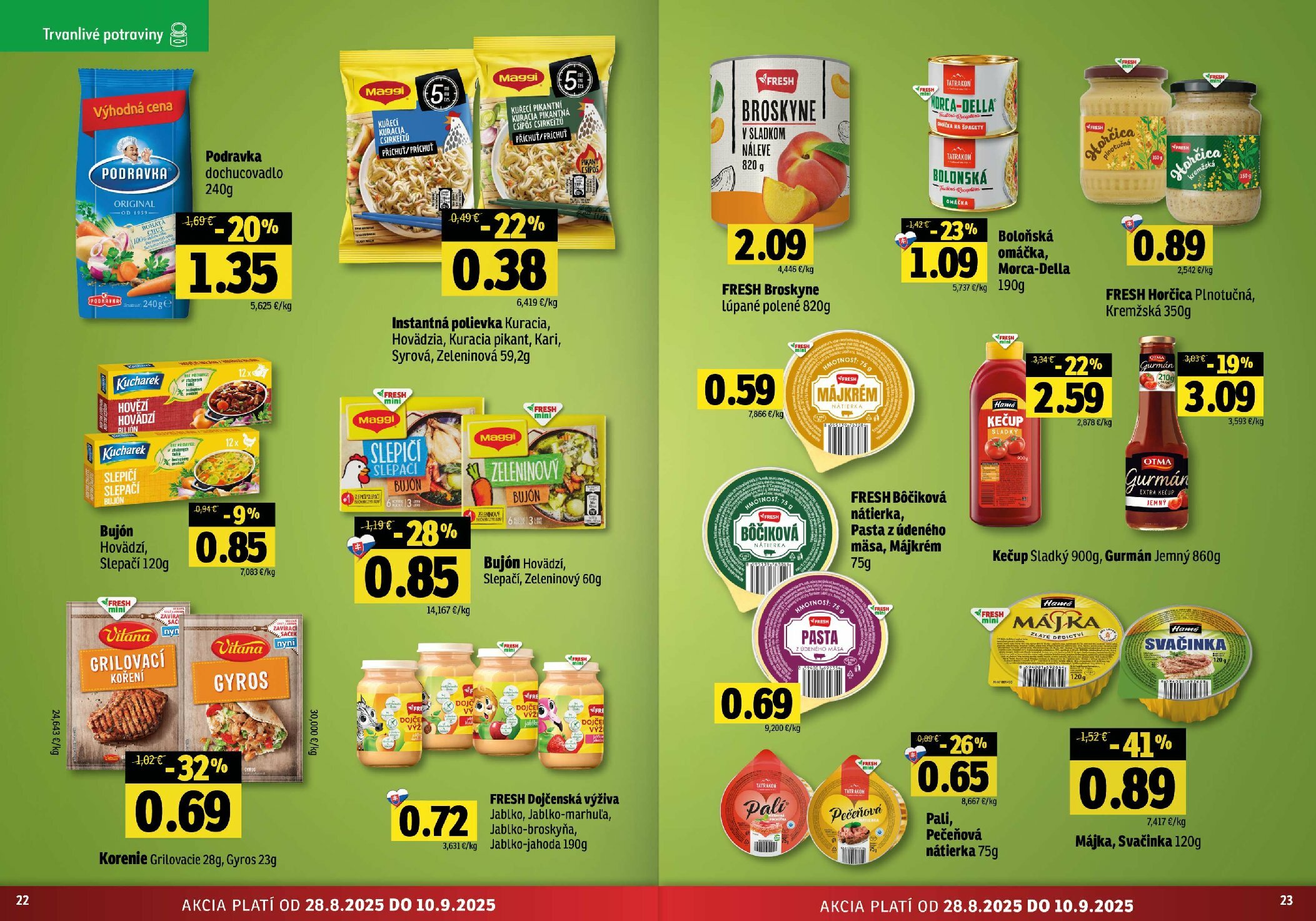 fresh - Leták Fresh - Stredné a západné Slovensko platný od 28.08. do 10.09. - page: 12