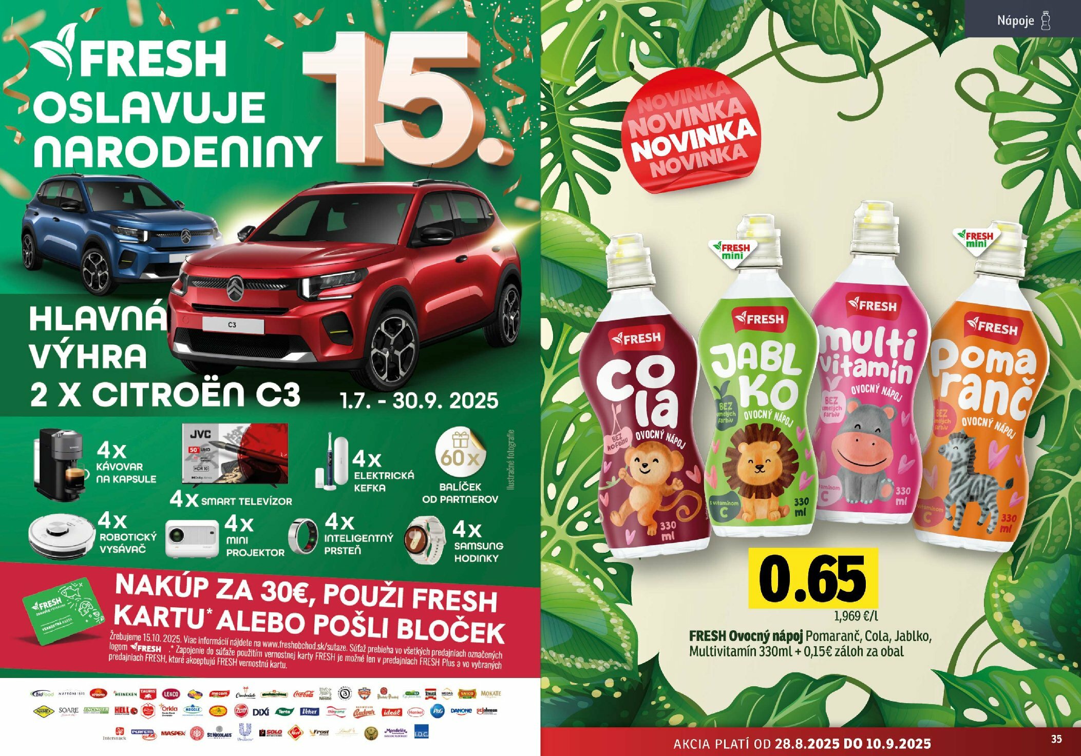 fresh - Leták Fresh - Stredné a západné Slovensko platný od 28.08. do 10.09. - page: 18