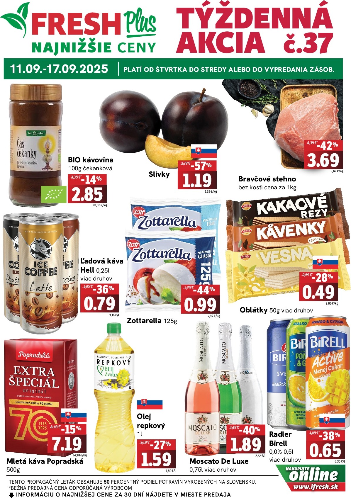 fresh - Leták Fresh Plus platný od 11.09. do 17.09. - page: 1