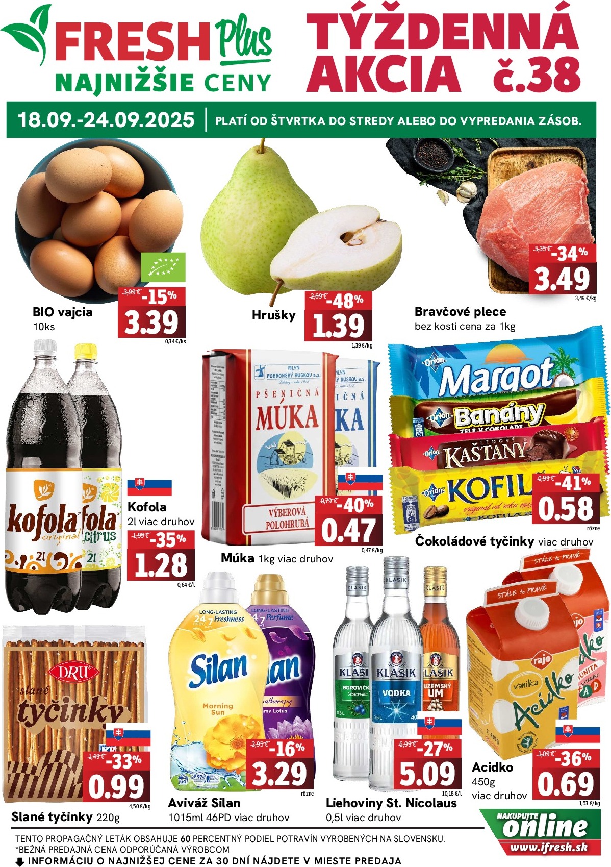 fresh - Leták Fresh Plus platný od 18.09. do 24.09.