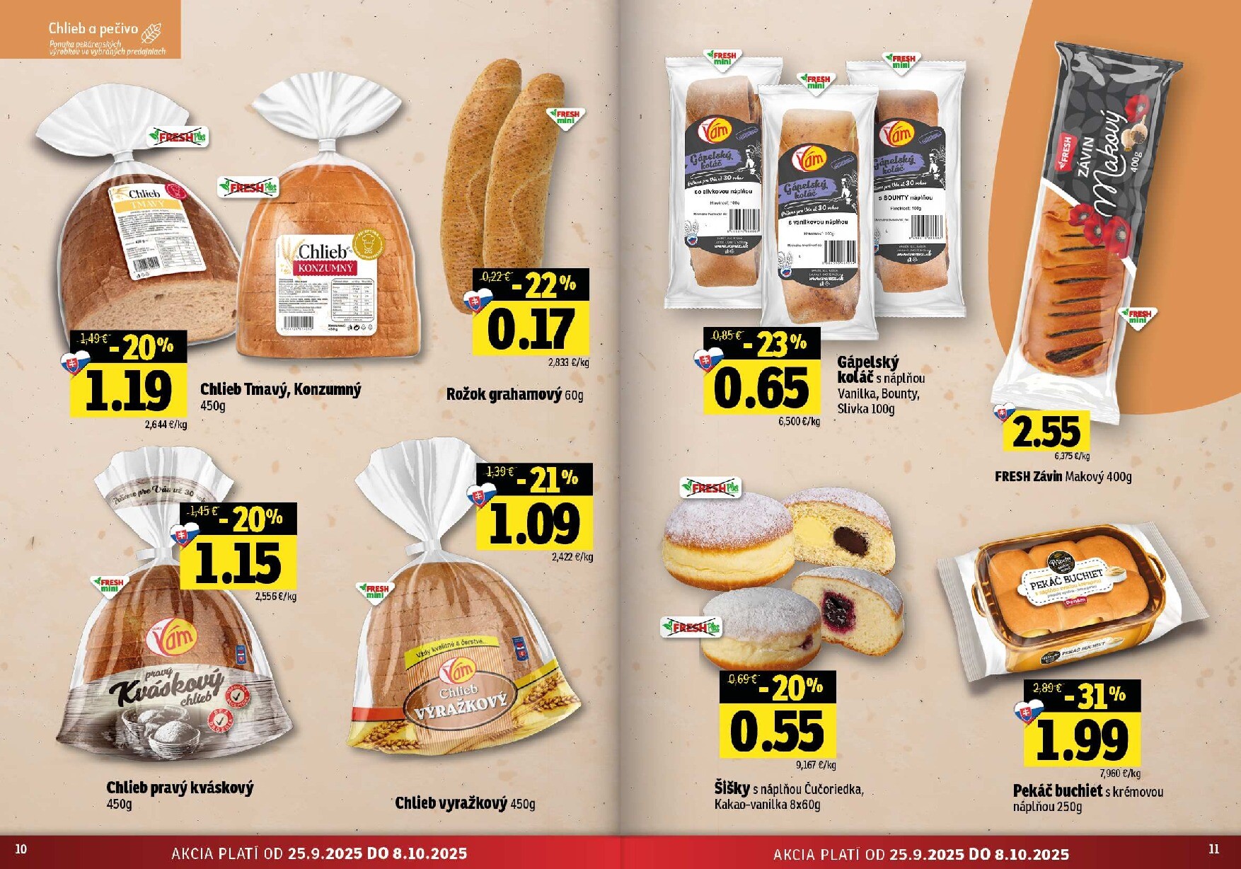 fresh - Leták Fresh - Východné Slovensko platný od 25.09. do 08.10. - page: 6