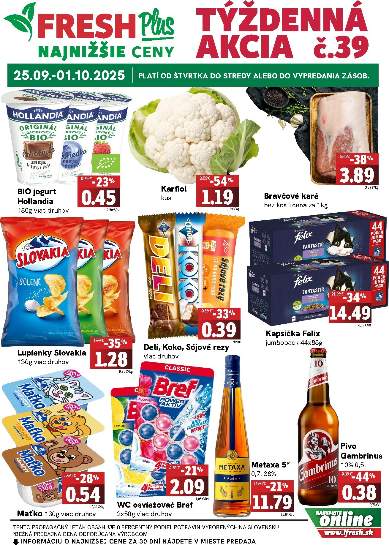 fresh - Leták Fresh Plus platný od 25.09. do 01.10.