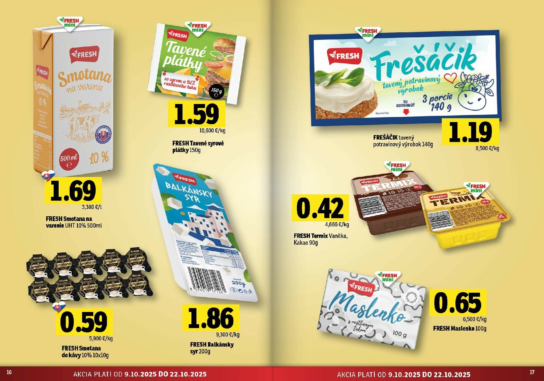 fresh - Leták Fresh - Stredné a západné Slovensko platný od 09.10. do 22.10. - page: 9