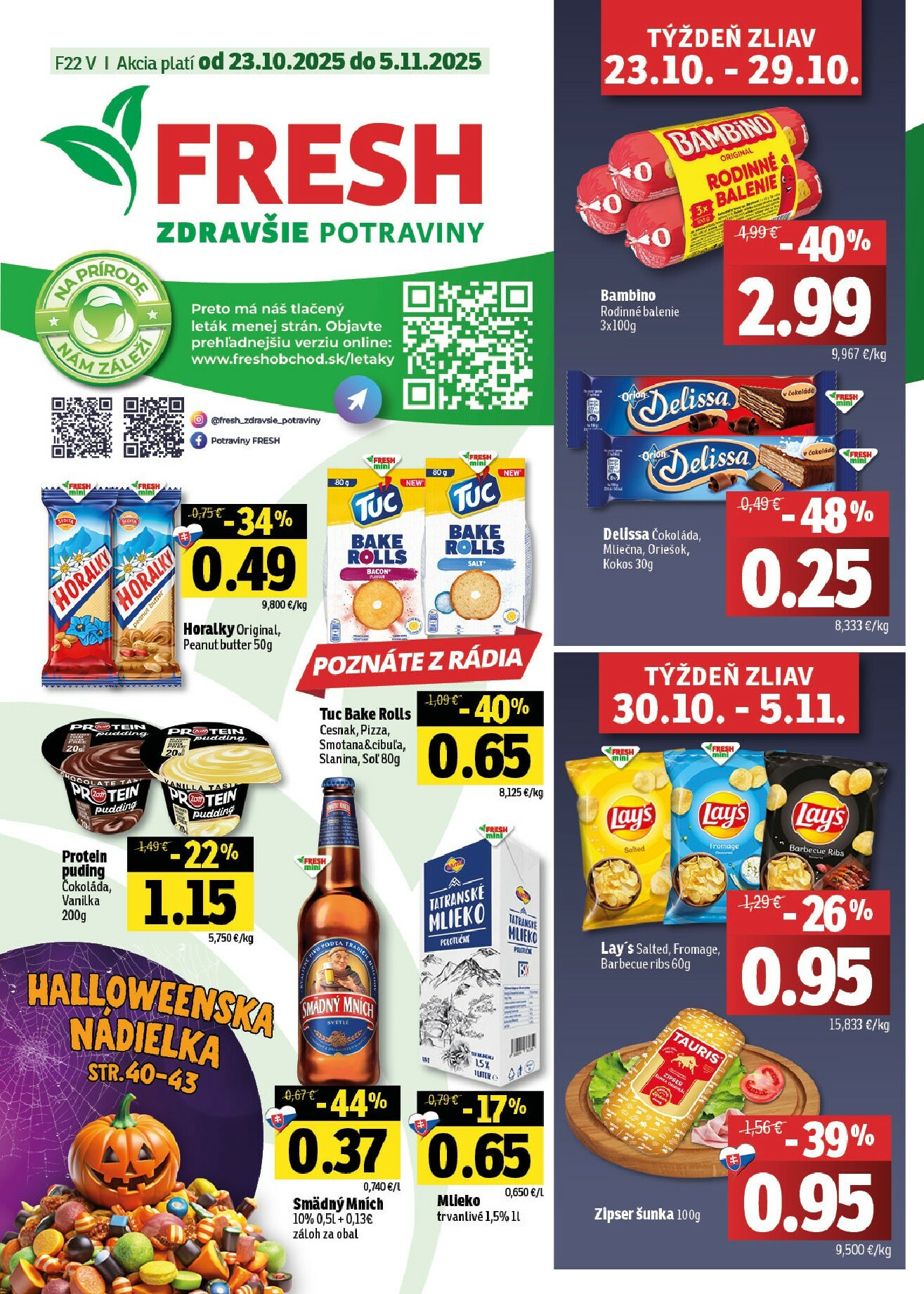 fresh - Leták Fresh - Východné Slovensko platný od 23.10. do 05.11.