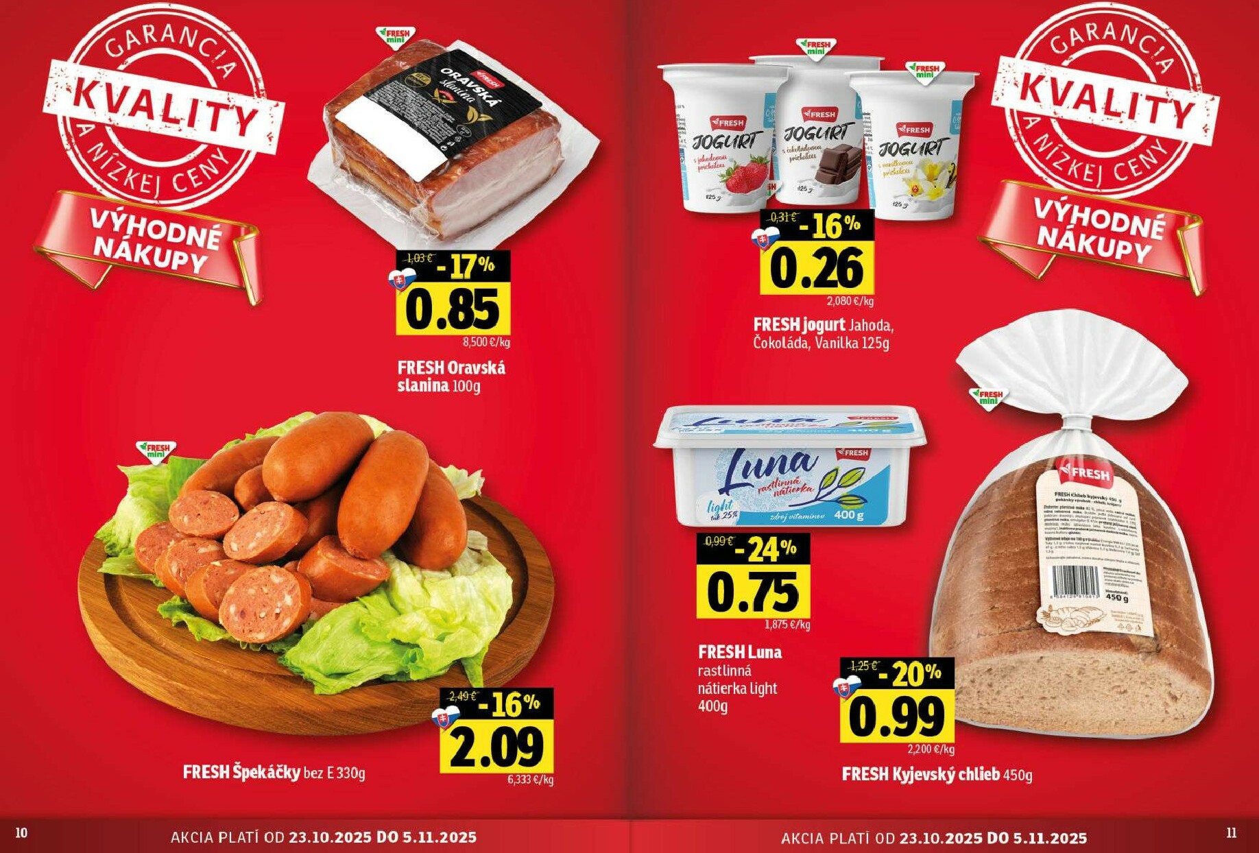 fresh - Leták Fresh - Stredné a západné Slovensko platný od 23.10. do 05.11. - page: 6