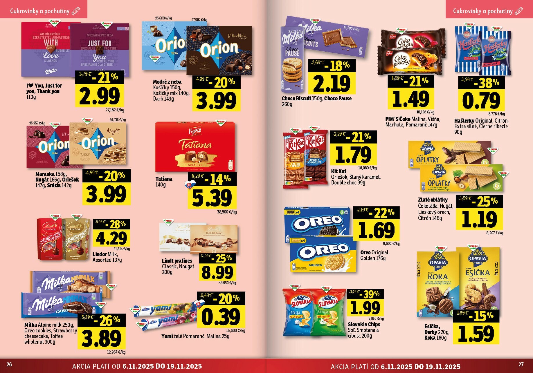 fresh - Leták Fresh - Stredné a západné Slovensko platný od 06.11. do 19.11. - page: 14