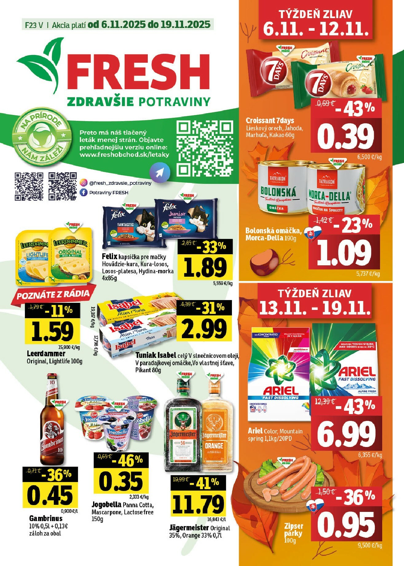 fresh - Leták Fresh - Východné Slovensko platný od 06.11. do 19.11.
