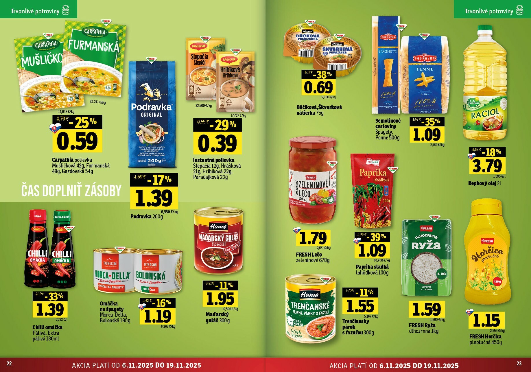 fresh - Leták Fresh - Východné Slovensko platný od 06.11. do 19.11. - page: 12