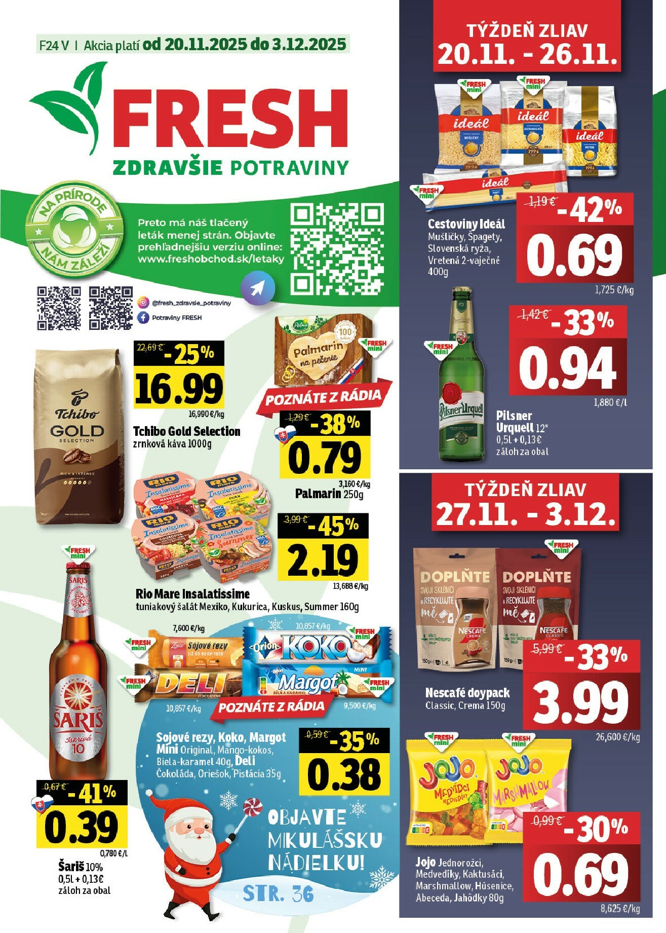 fresh - Leták Fresh - Východné Slovensko platný od 20.11. do 03.12.