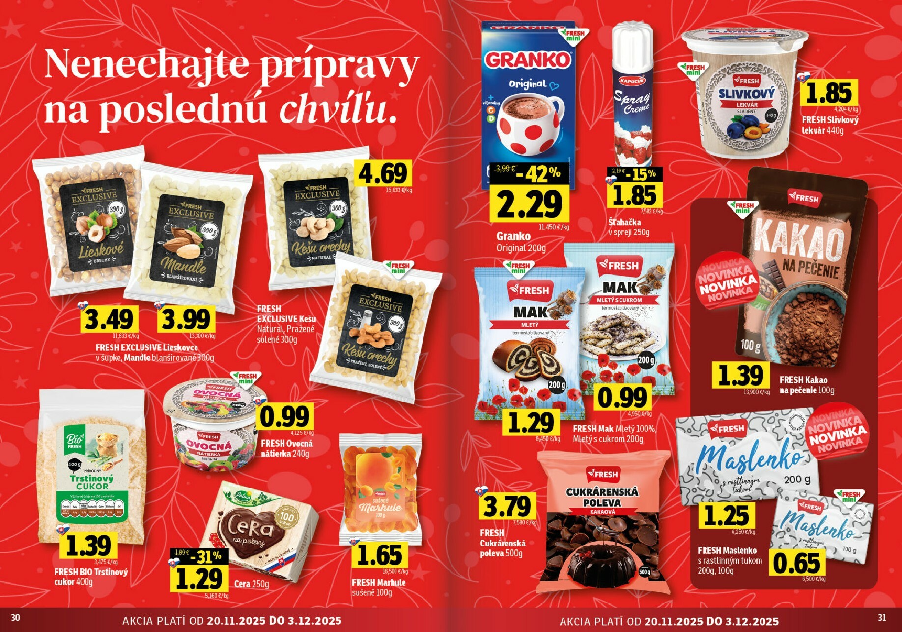 fresh - Leták Fresh - Stredné a západné Slovensko platný od 20.11. do 03.12. - page: 16