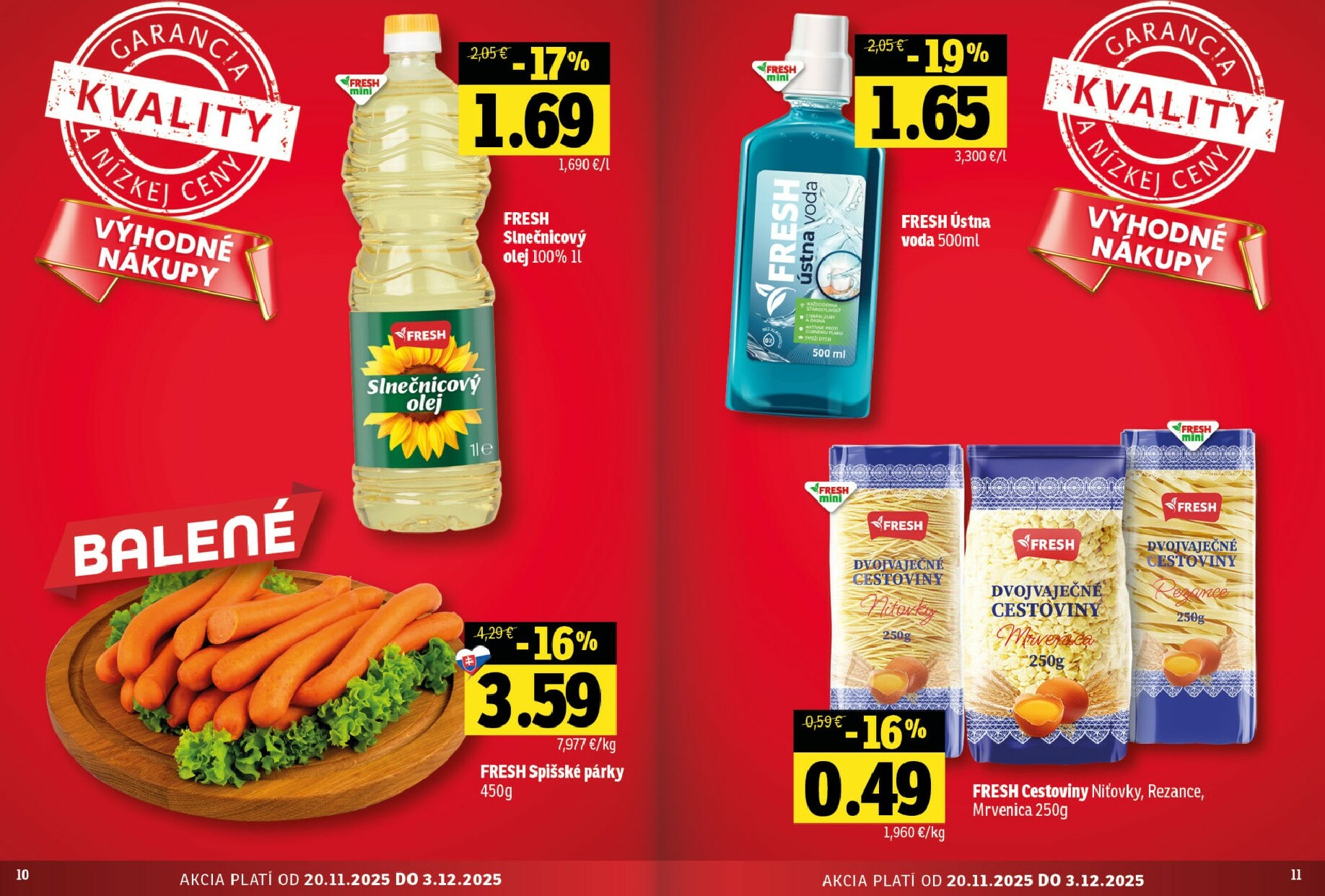 fresh - Leták Fresh - Stredné a západné Slovensko platný od 20.11. do 03.12. - page: 6
