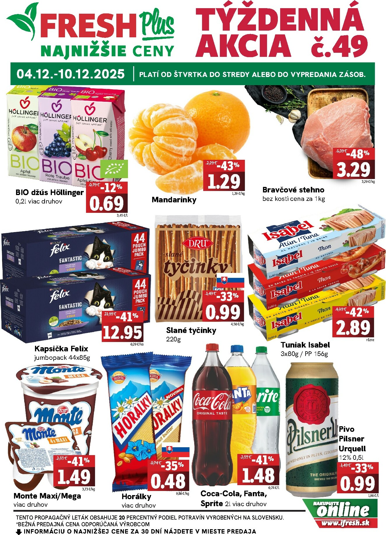 fresh - Leták Fresh Plus platný od 04.12. do 10.12.