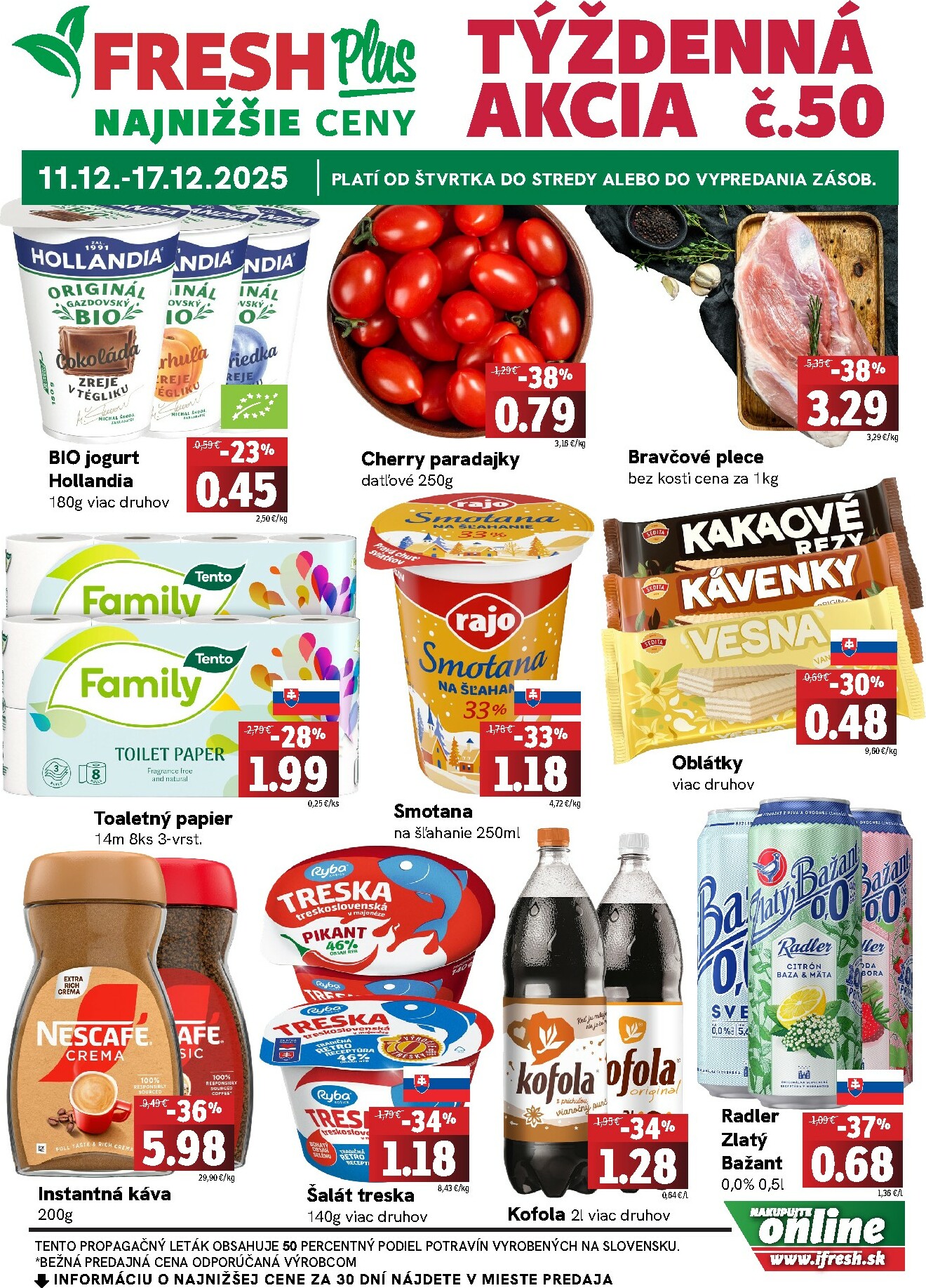 fresh - Leták Fresh Plus platný od 11.12. do 17.12.