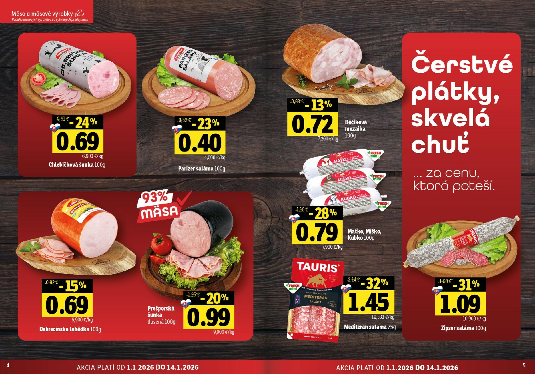 fresh - Leták Fresh - Stredné a západné Slovensko platný od 01.01. do 14.01. - page: 3