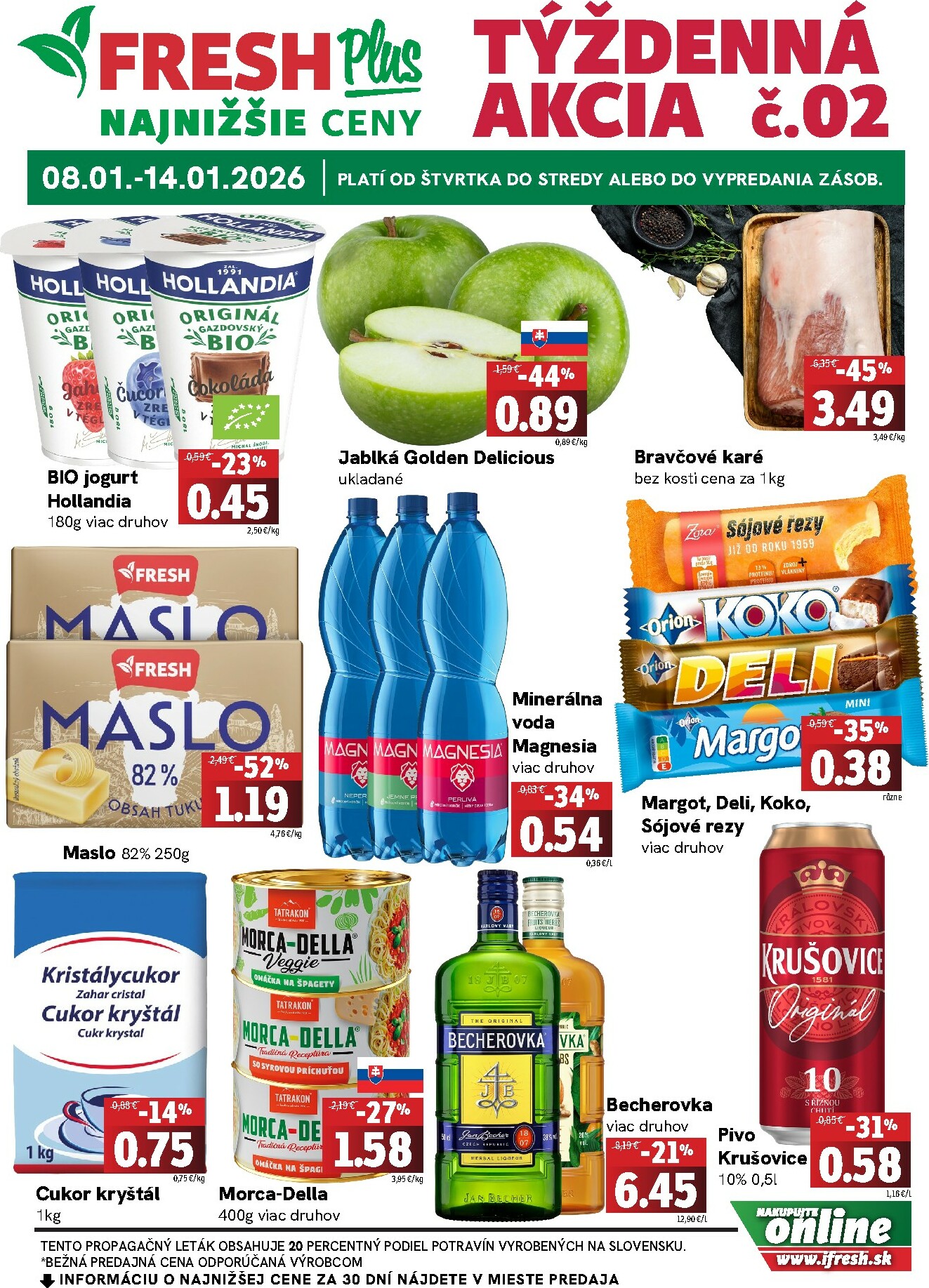 fresh - Leták Fresh Plus platný od 08.01. do 14.01. - page: 1