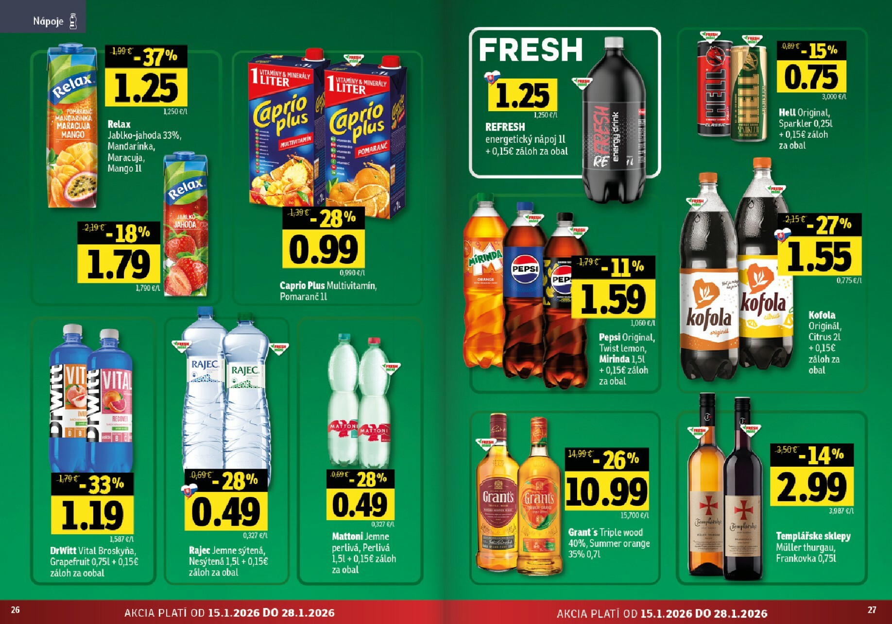 fresh - Leták Fresh - Stredné a západné Slovensko platný od 15.01. do 28.01. - page: 14