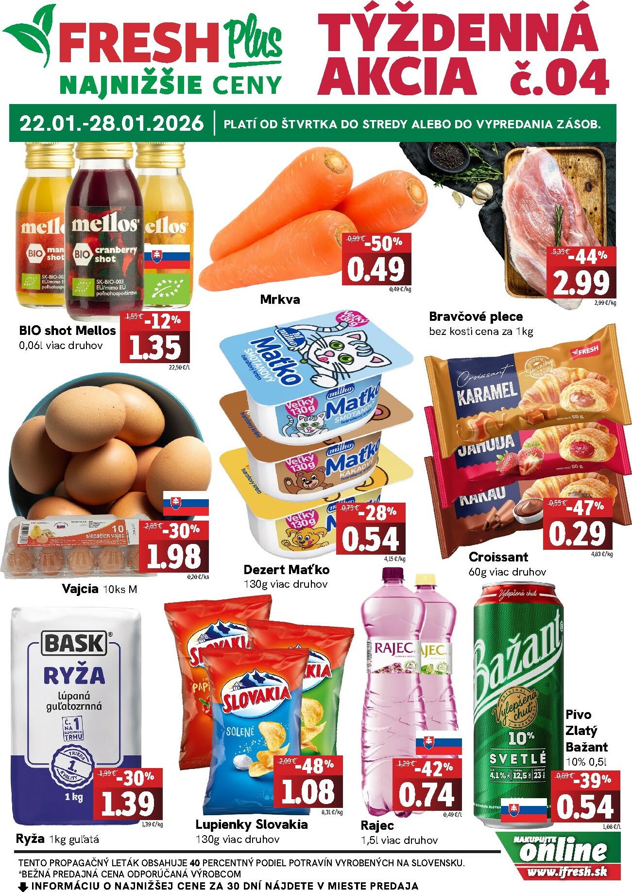 fresh - Leták Fresh Plus platný od 22.01. do 28.01. - page: 1