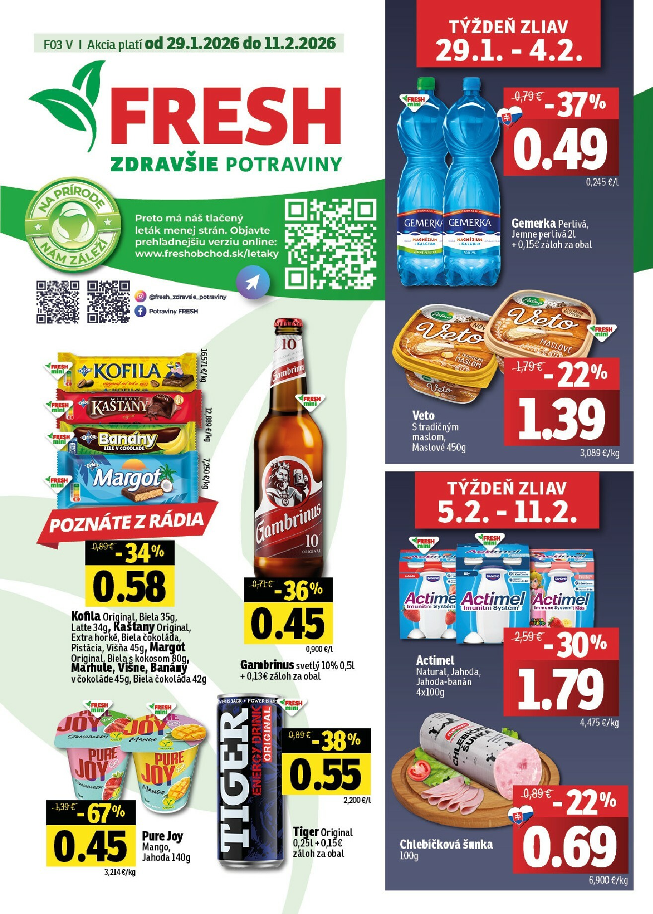 fresh - Leták Fresh - Východné Slovensko platný od 29.01. do 11.02.