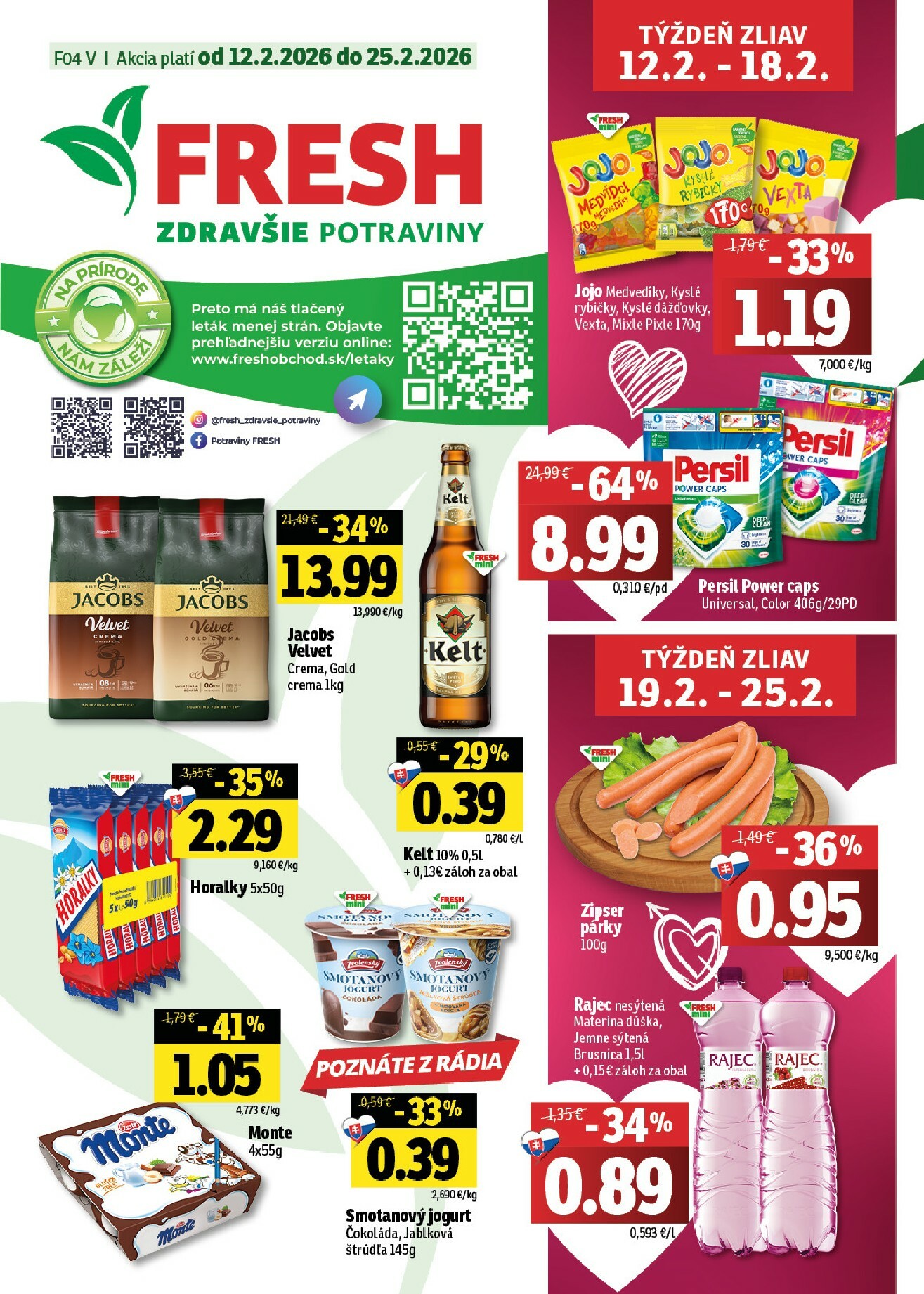 fresh - Leták Fresh - Východné Slovensko platný od 12.02.2026 do 25.02.2026 - page: 1