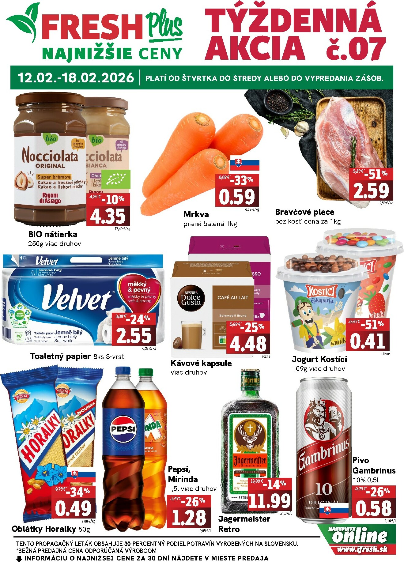 fresh - Leták Fresh Plus platný od 12.02.2026 do 18.02.2026 - page: 1