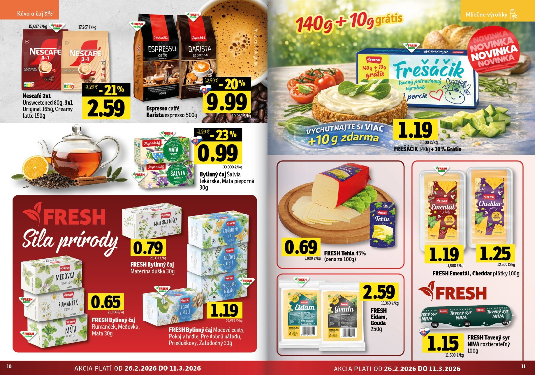 fresh - Leták Fresh - Stredné a západné Slovensko platný od 26.02.2026 do 11.03.2026 - page: 6