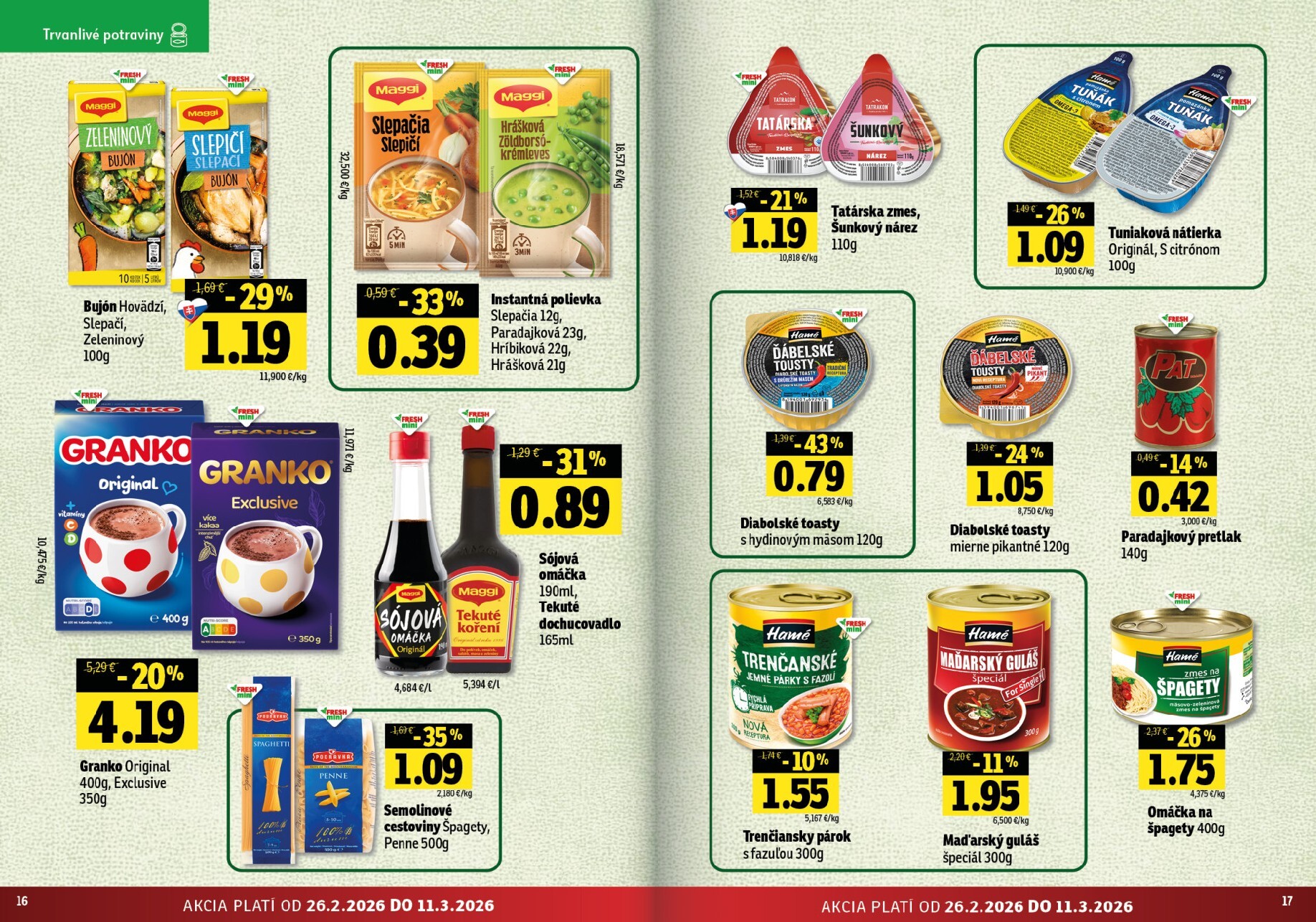 fresh - Leták Fresh - Stredné a západné Slovensko platný od 26.02.2026 do 11.03.2026 - page: 9