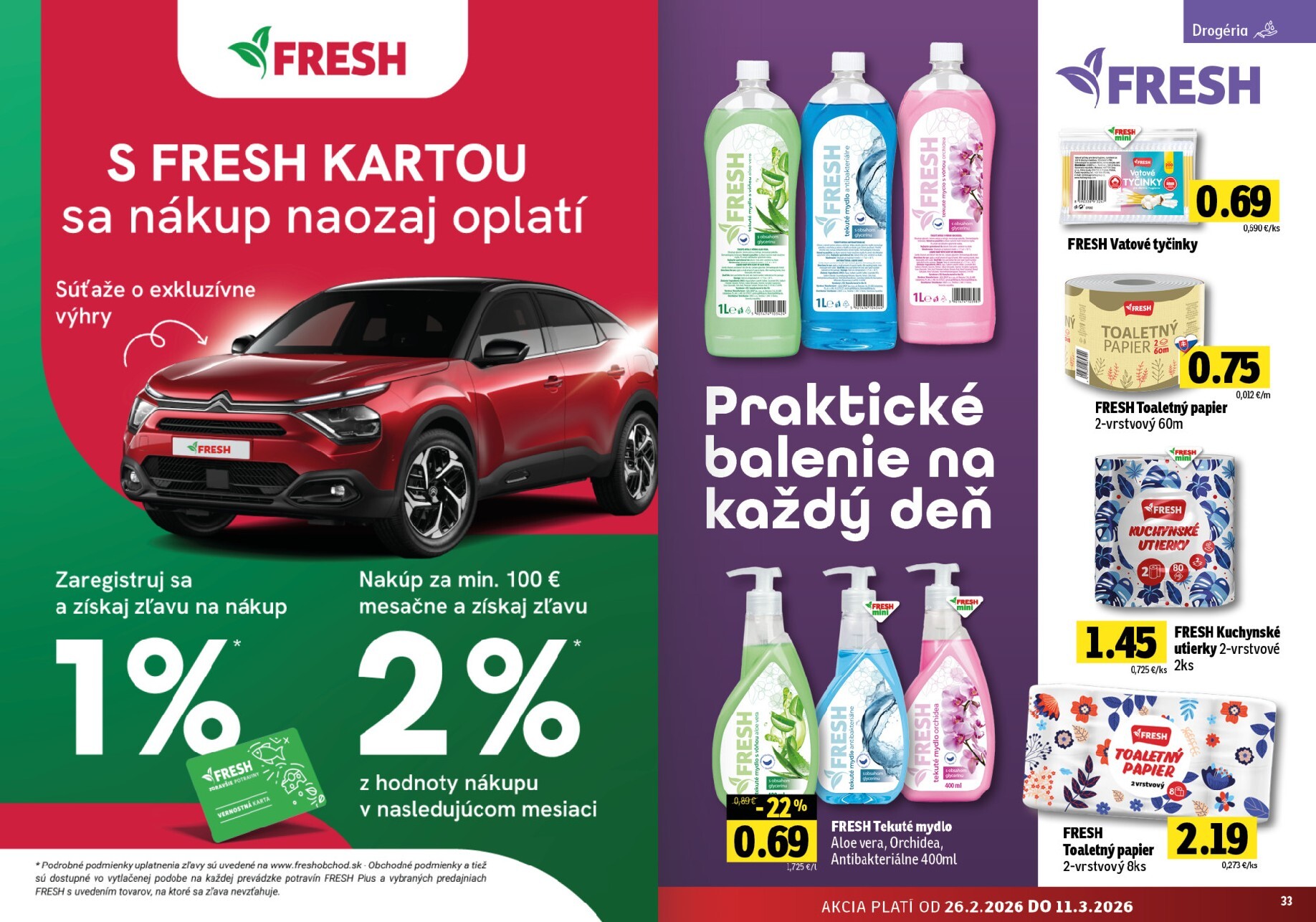 fresh - Leták Fresh - Stredné a západné Slovensko platný od 26.02.2026 do 11.03.2026 - page: 17