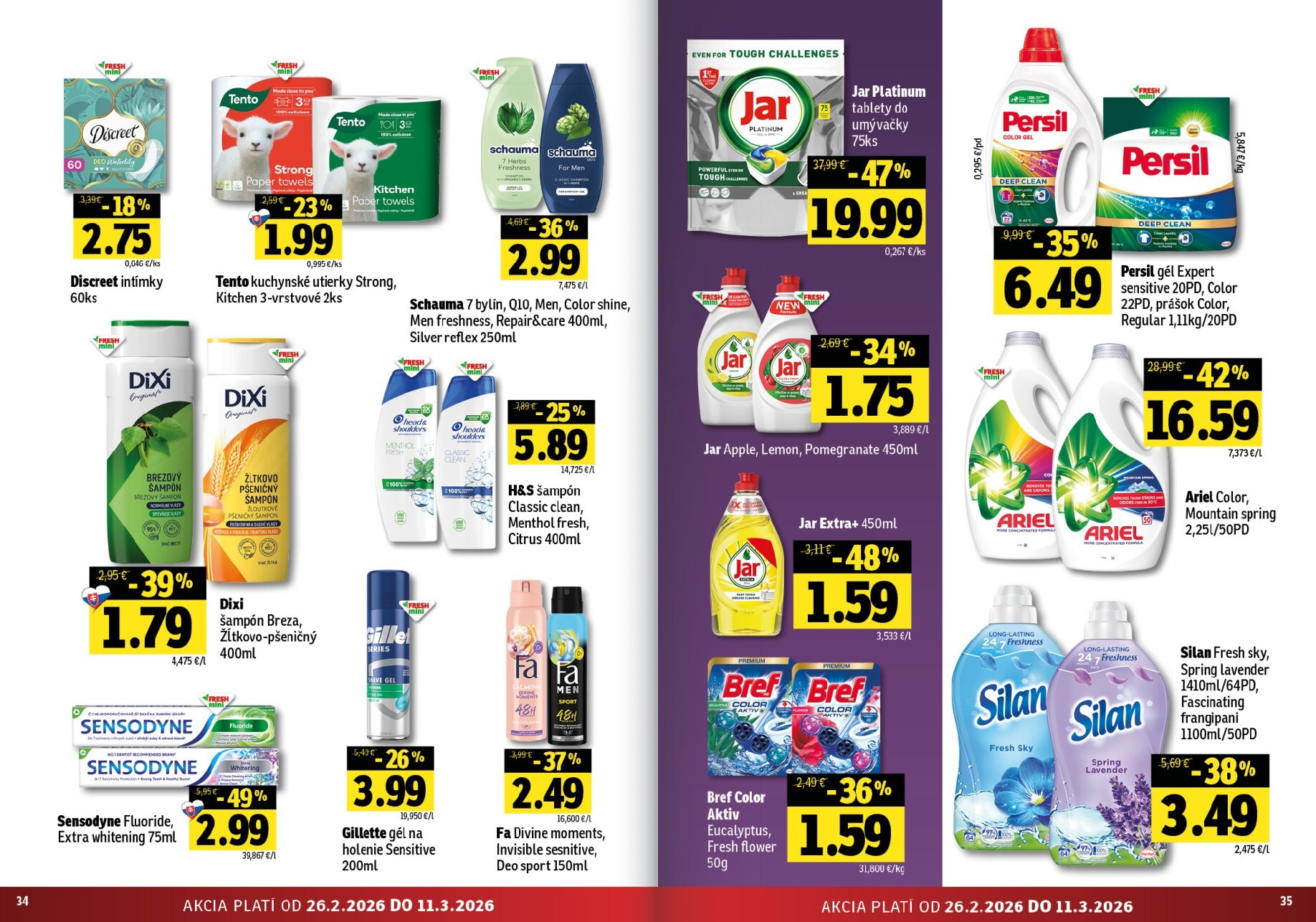 fresh - Leták Fresh - Stredné a západné Slovensko platný od 26.02.2026 do 11.03.2026 - page: 18