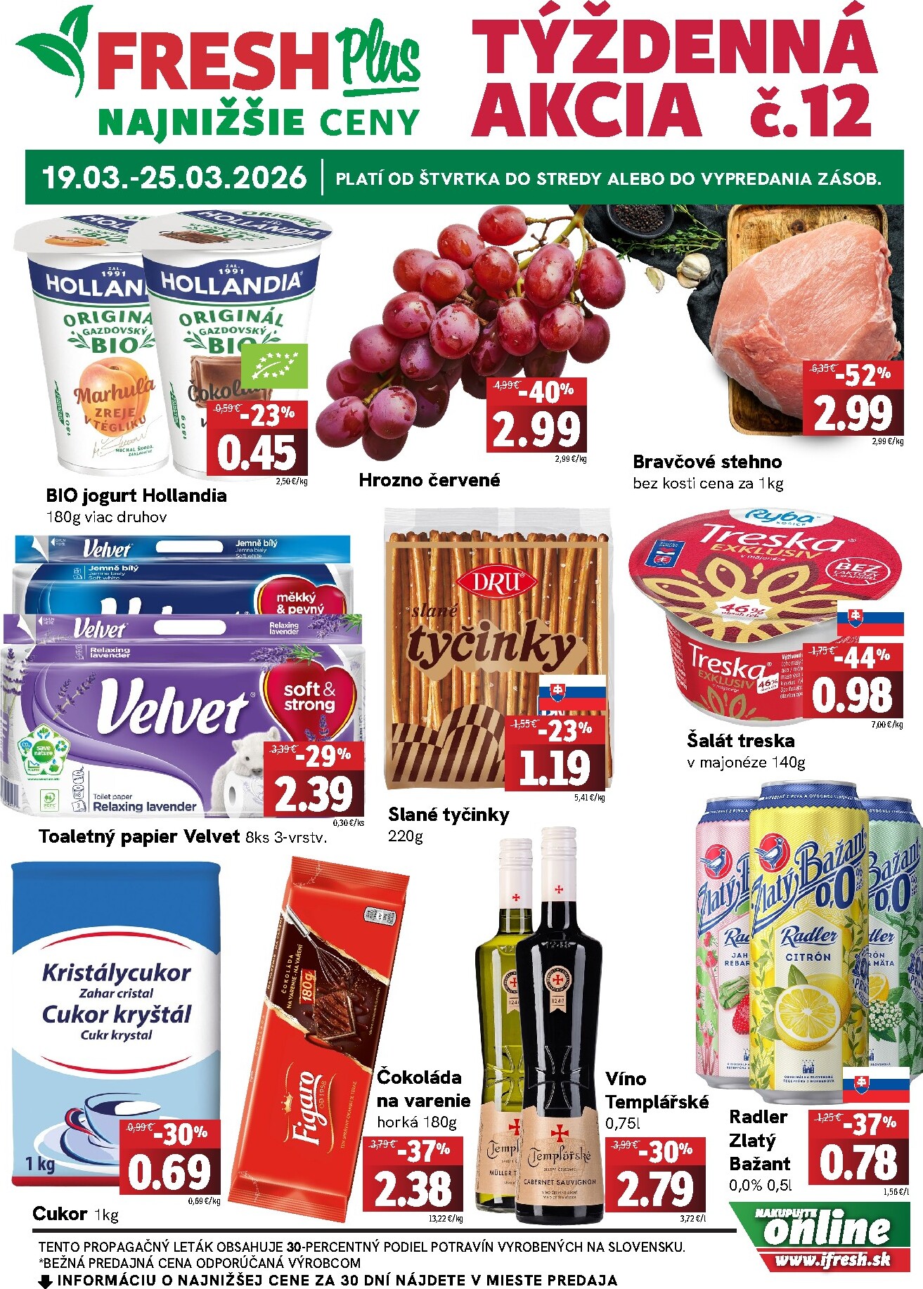 fresh - Leták Fresh Plus platný od 19.03.2026 do 25.03.2026